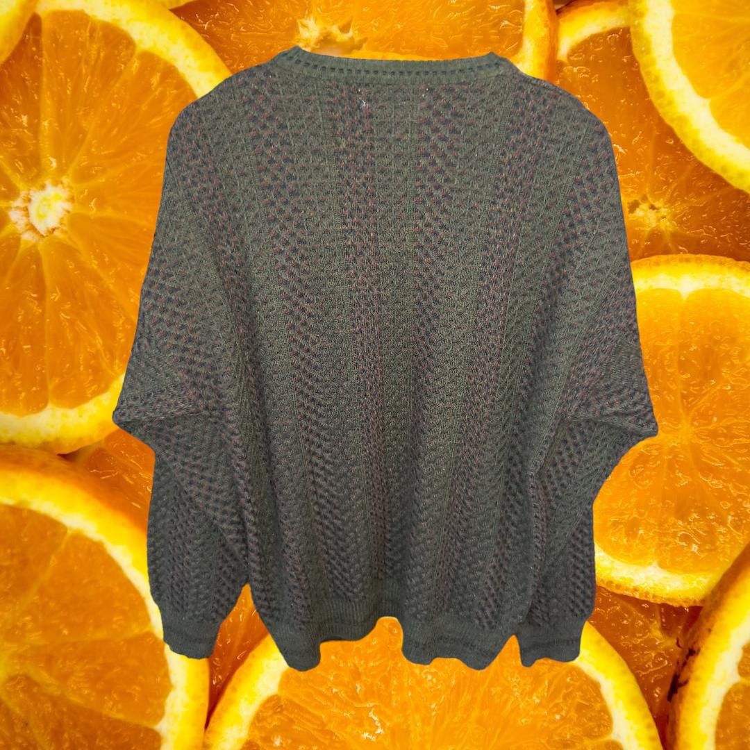 Florence Tricot Florence Tricot Green Blue Red Crew Neck Wool Blend Sweater Size US L / EU 52-54 / 3 - 6 Thumbnail