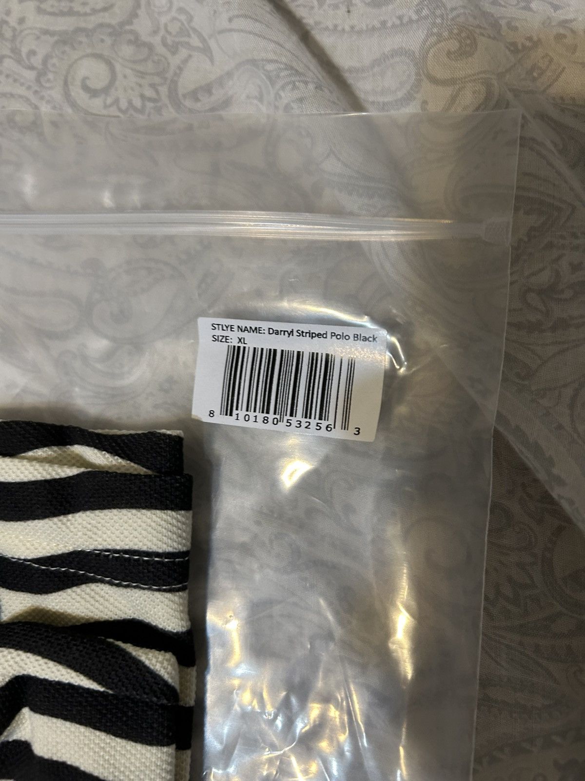Golf le Fleur Golf Le Fleur Darryl Striped Polo Black XL Size US XL / EU 56 / 4 - 4 Thumbnail
