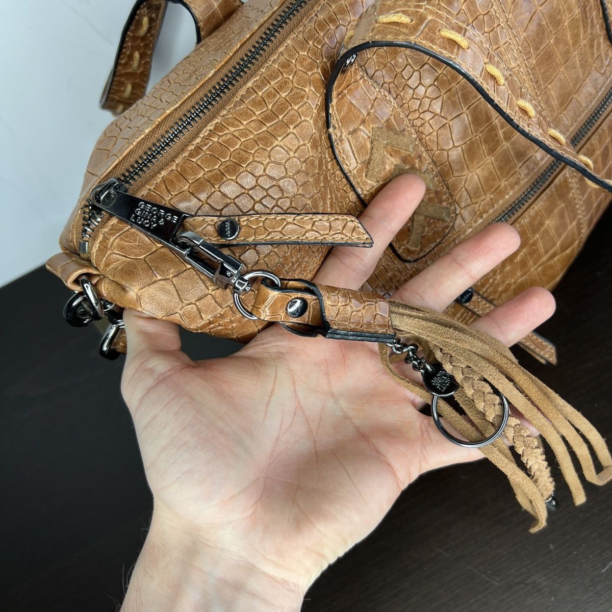 Vintage George Gina Lucy GGL Leather Brown Crossbody Bag Vintage Size ONE SIZE - 9 Thumbnail