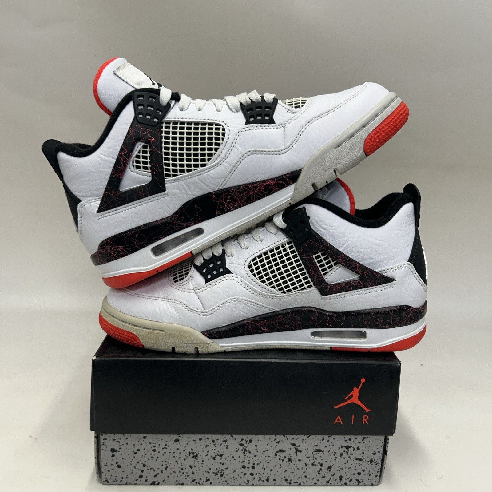 Jordan Brand Nike Air Jordan 4 Retro “Flight Nostalgia/Pale Citron” Size US 8.5 / EU 41-42 - 3 Thumbnail