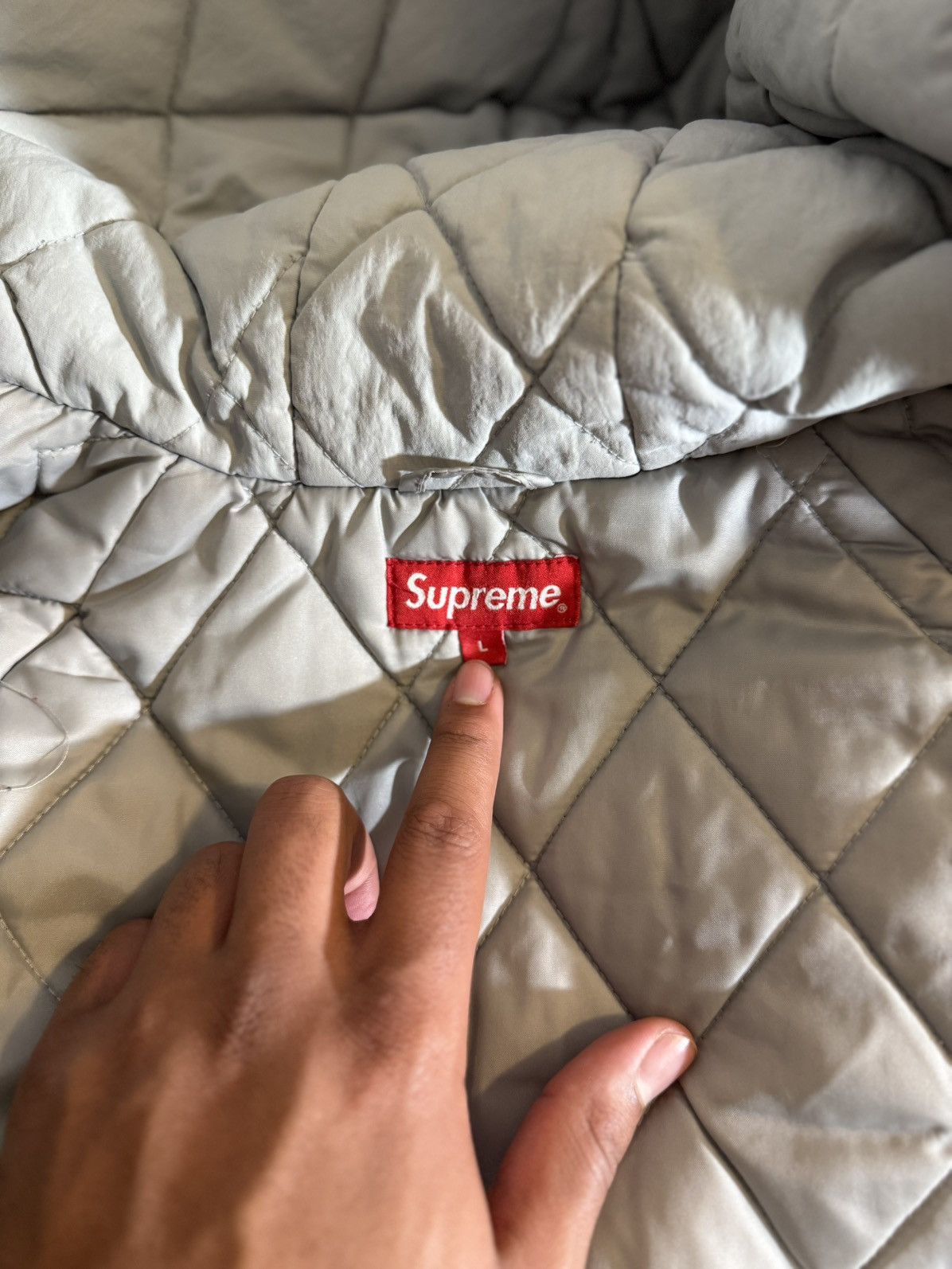 Supreme Supreme Sleeve Script Sideline Jacket Size US L / EU 52-54 / 3 - 4 Thumbnail