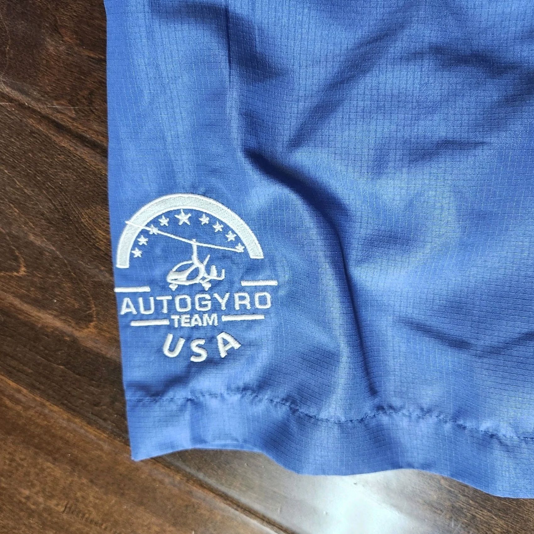 Vintage Harriton Aviation Shirt Mens Large Blue Button Up USA Planes Short Sleeve Solid Collar Upward T-Shirts? Size US L / EU 52-54 / 3 - 7 Thumbnail