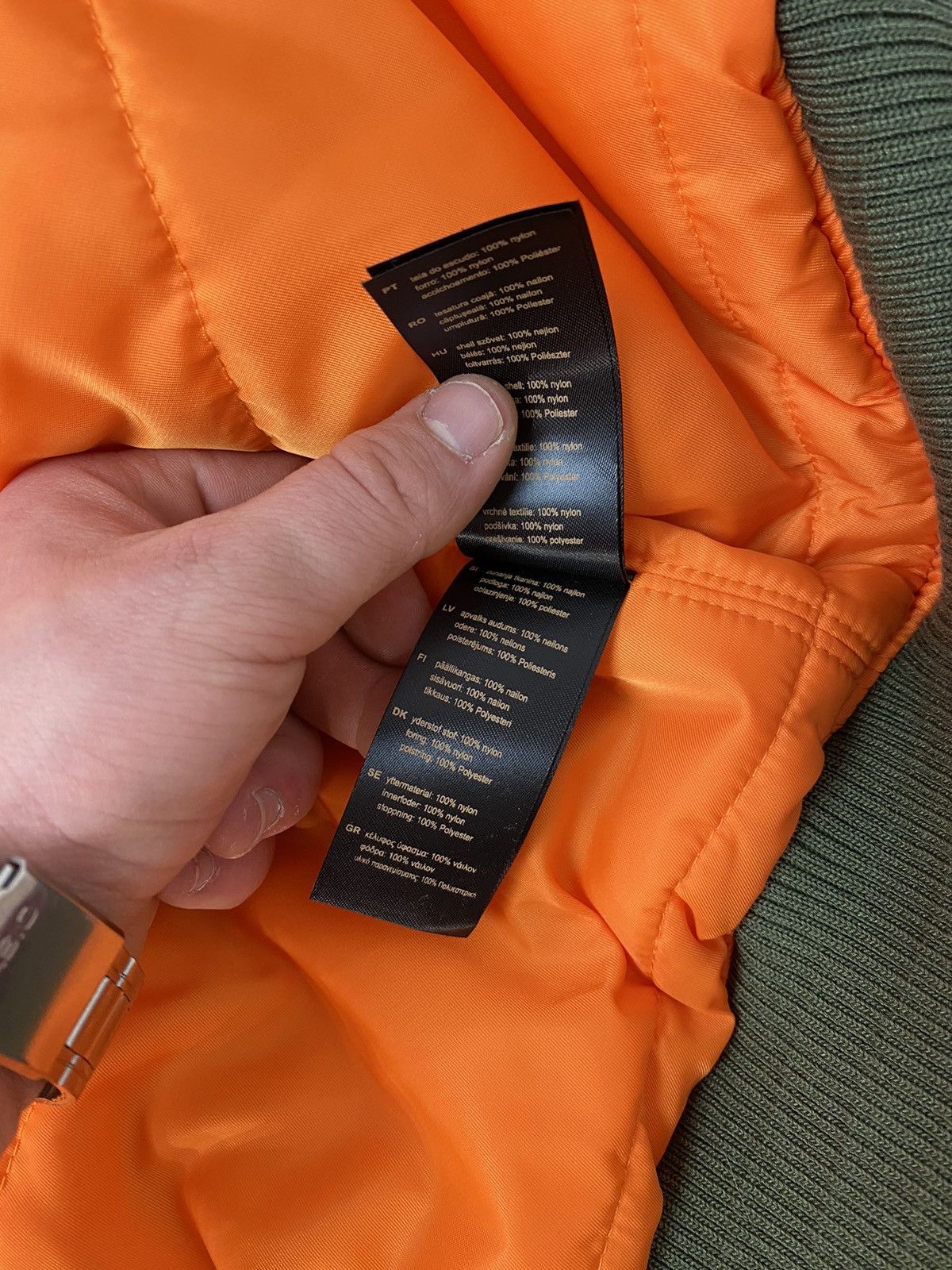 Alpha Industries × Vintage Olive Alpha Industries Bomber Jacket Khaki Size US S / EU 44-46 / 1 - 18 Thumbnail