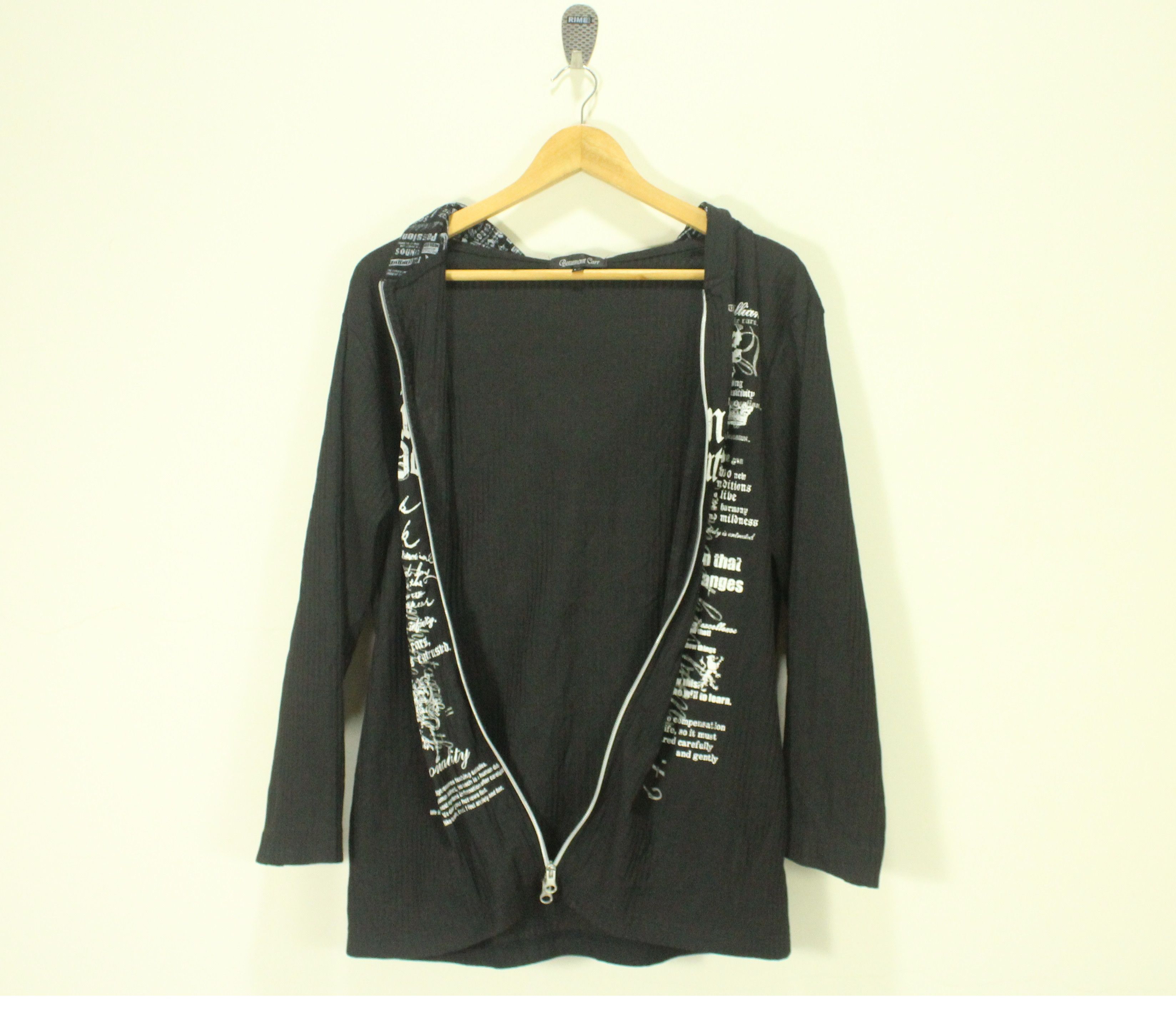 14th Addiction × If Six Was Nine × Le Grande Bleu (L.G.B.) BEAUMONT CARR Shirt Poem Skull Seditionaries Hooded Size US L / EU 52-54 / 3 - 8 Thumbnail