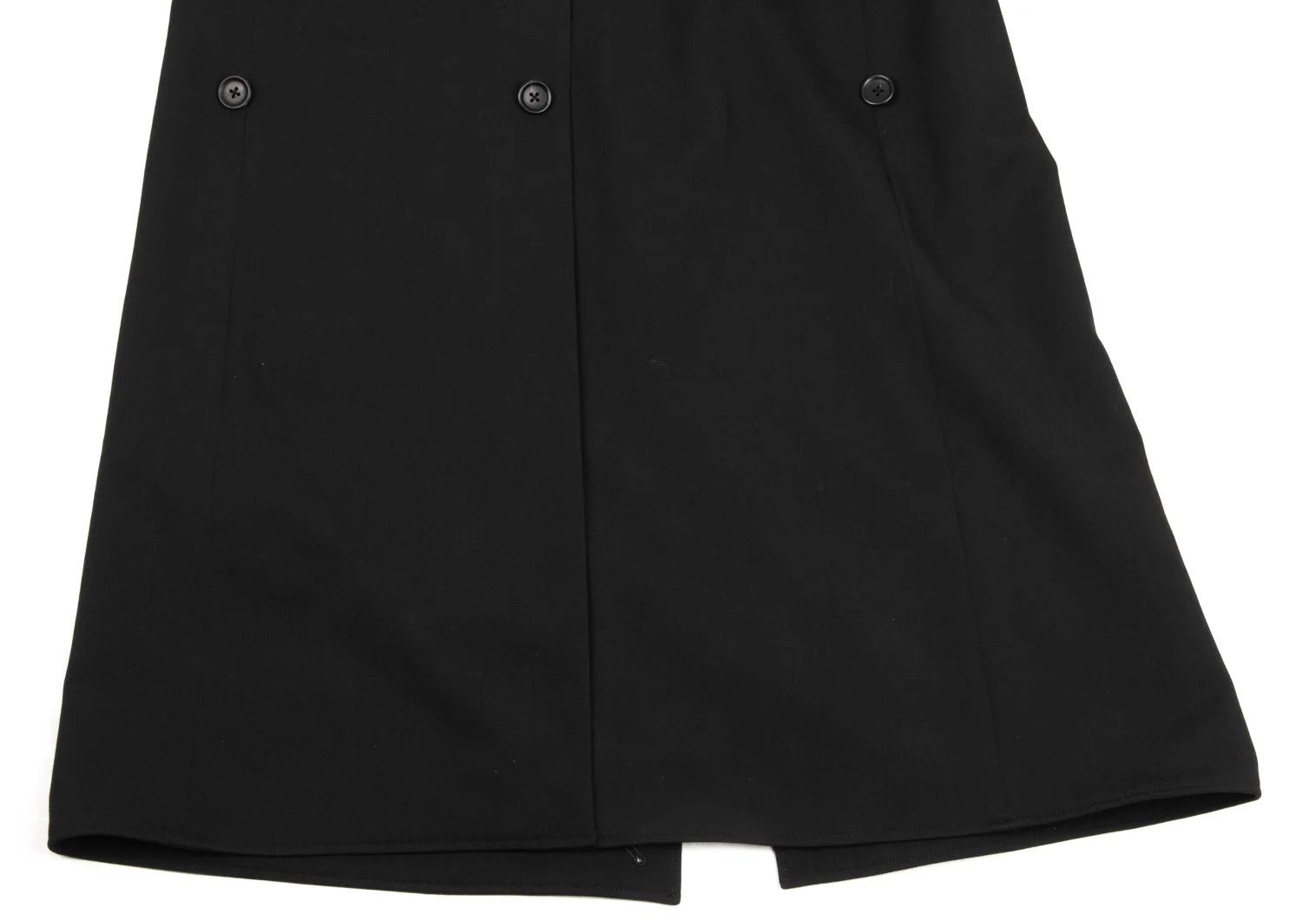 Yohji Yamamoto Yohji Yamamoto Wool Gabardine Long Jacket Black Size US M / EU 48-50 / 2 - 13 Thumbnail