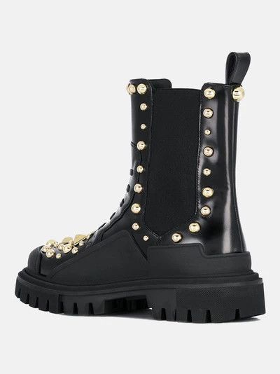 Dolce & Gabbana o1y0825 Ankle Boots in Black Size US 5.5 / IT 35.5 - 3 Thumbnail