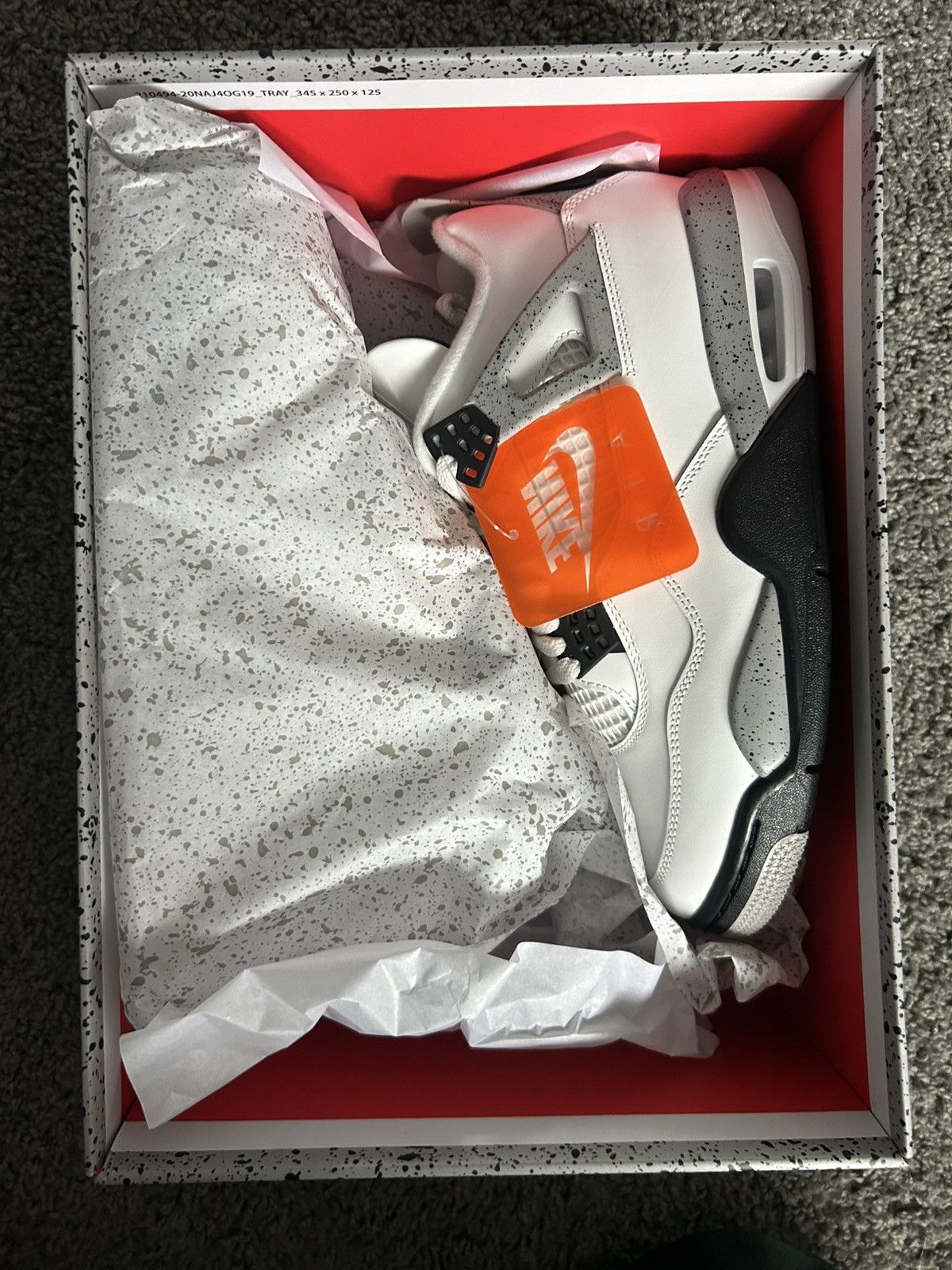 Jordan Brand Jordan 4 Retro White Cement (2025) Size US 9.5 / EU 42-43 - 3 Thumbnail