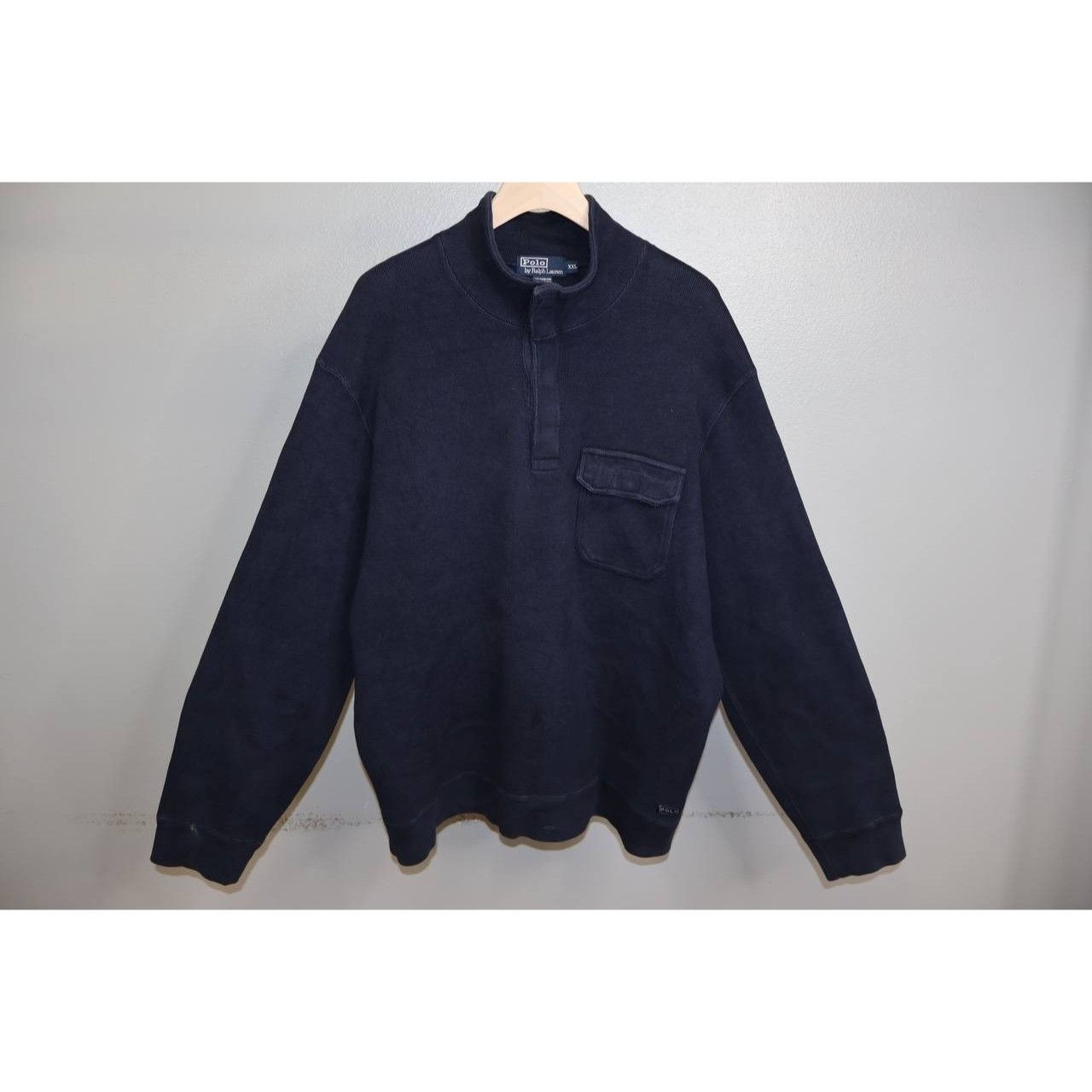 Polo Ralph Lauren Vintage Polo Ralph Lauren 1/4 Snap Pocket Pullover 2XL Size US XXL / EU 58 / 5 - 1 Thumbnail
