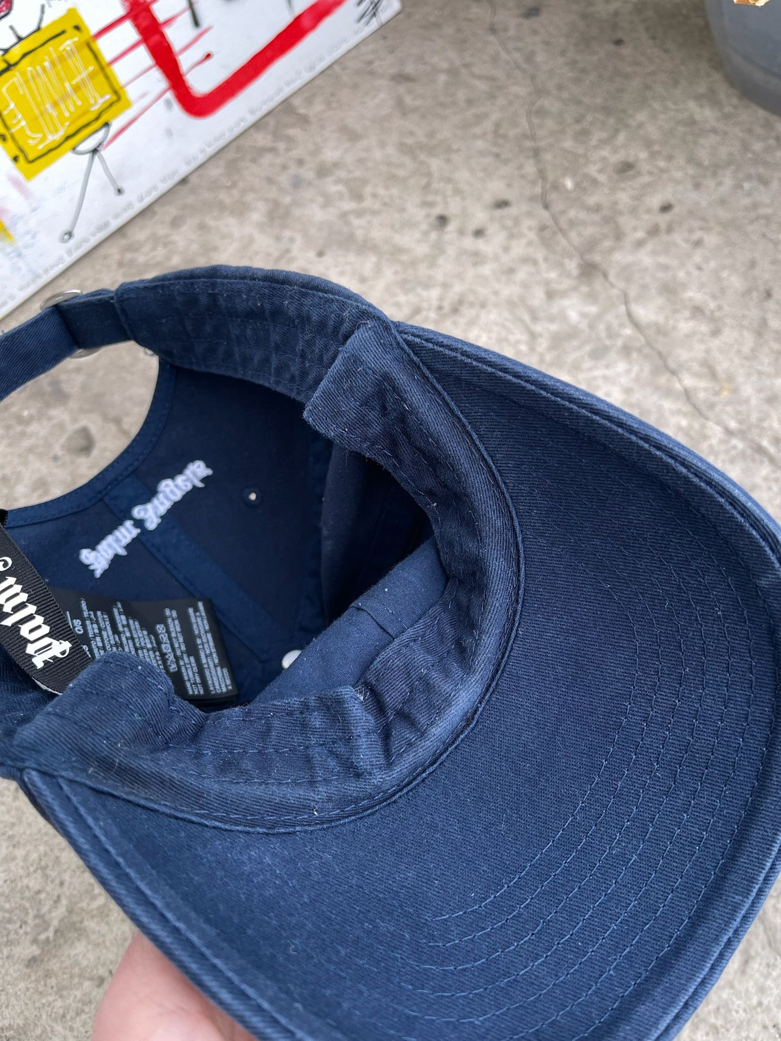 Palm Angels Palm Angels Cap Embroidered Grey Baseball Cap Hat Size ONE SIZE - 15 Thumbnail