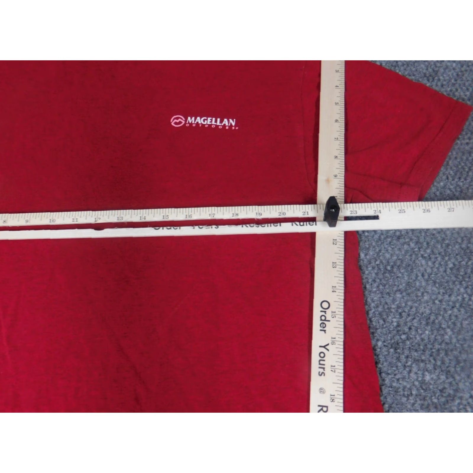 Vintage Magellan Shirt T-Shirt XL Men Red Cotton Knit Short Sleeve Crew Neck Logo Size US XL / EU 56 / 4 - 4 Thumbnail