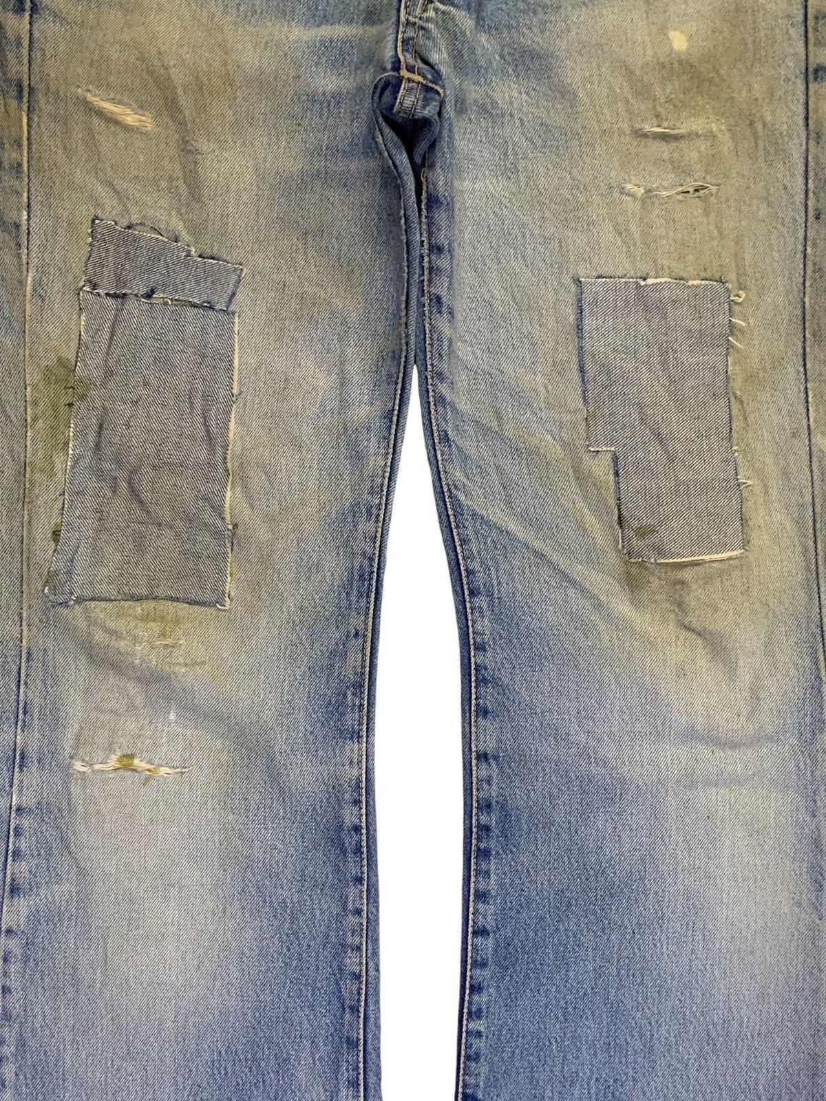 Japanese Brand Vintage Japanese Brand Mud Wash Talon Zipper Flare Jeans Size 31" - 5 Thumbnail