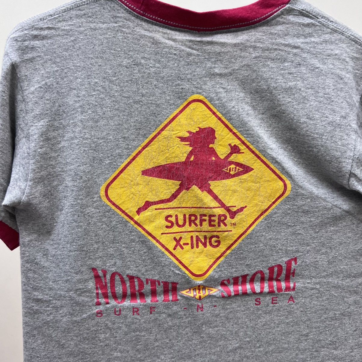Anvil Vintage North Shore Surf n Sea Ringer Tee Size US S / EU 44-46 / 1 - 2 Thumbnail