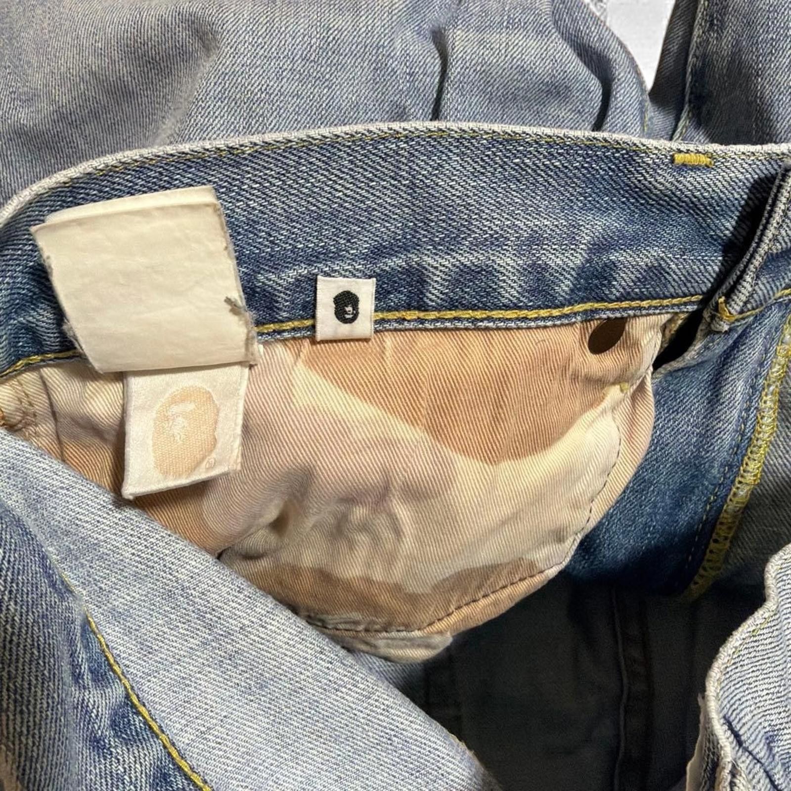 Other A Bathing Ape (BAPE) - Wide Leg Light Blue Denim Jeans Size US 40 / EU 56 - 6 Thumbnail