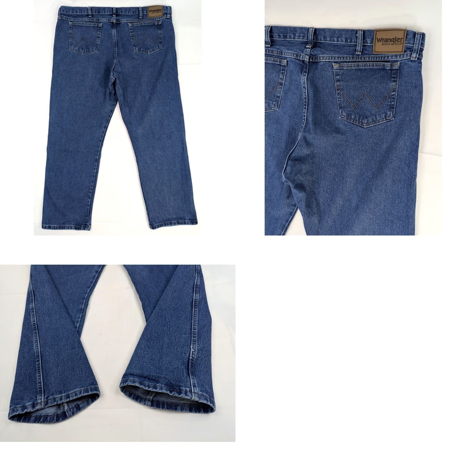 Wrangler Wrangler Rugged Wear Relaxed Fit Jeans Men 44x30 Denim Workwear 5-Pocket Solid Blue Leather? No Size US 44 / EU 60 - 8 Thumbnail