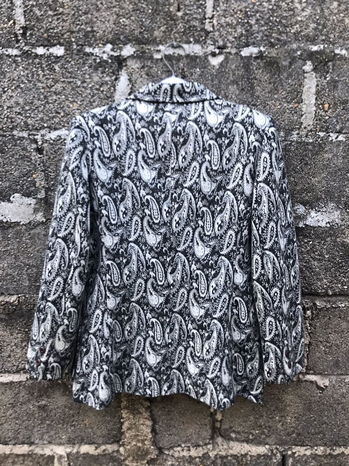 Designer × Japanese Brand × Vintage 🌟Vintage Lovely Queen Wool Paisley Coat Size S / US 4 / IT 40 - 12 Thumbnail