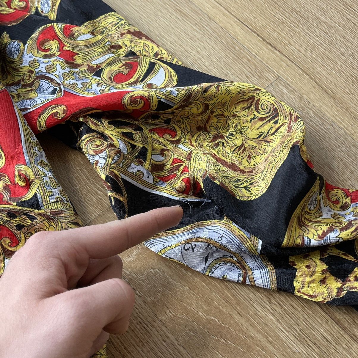 Vintage Vintage 80s Clock Pattern Zip Up Jacket Versace Style Size US M / EU 48-50 / 2 - 8 Thumbnail