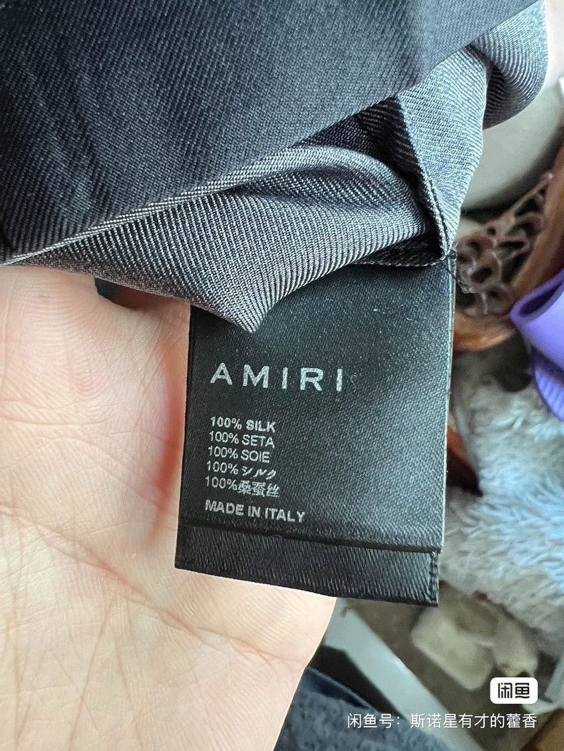 Amiri Amiri smoking silk shirt Size US S / EU 44-46 / 1 - 5 Thumbnail