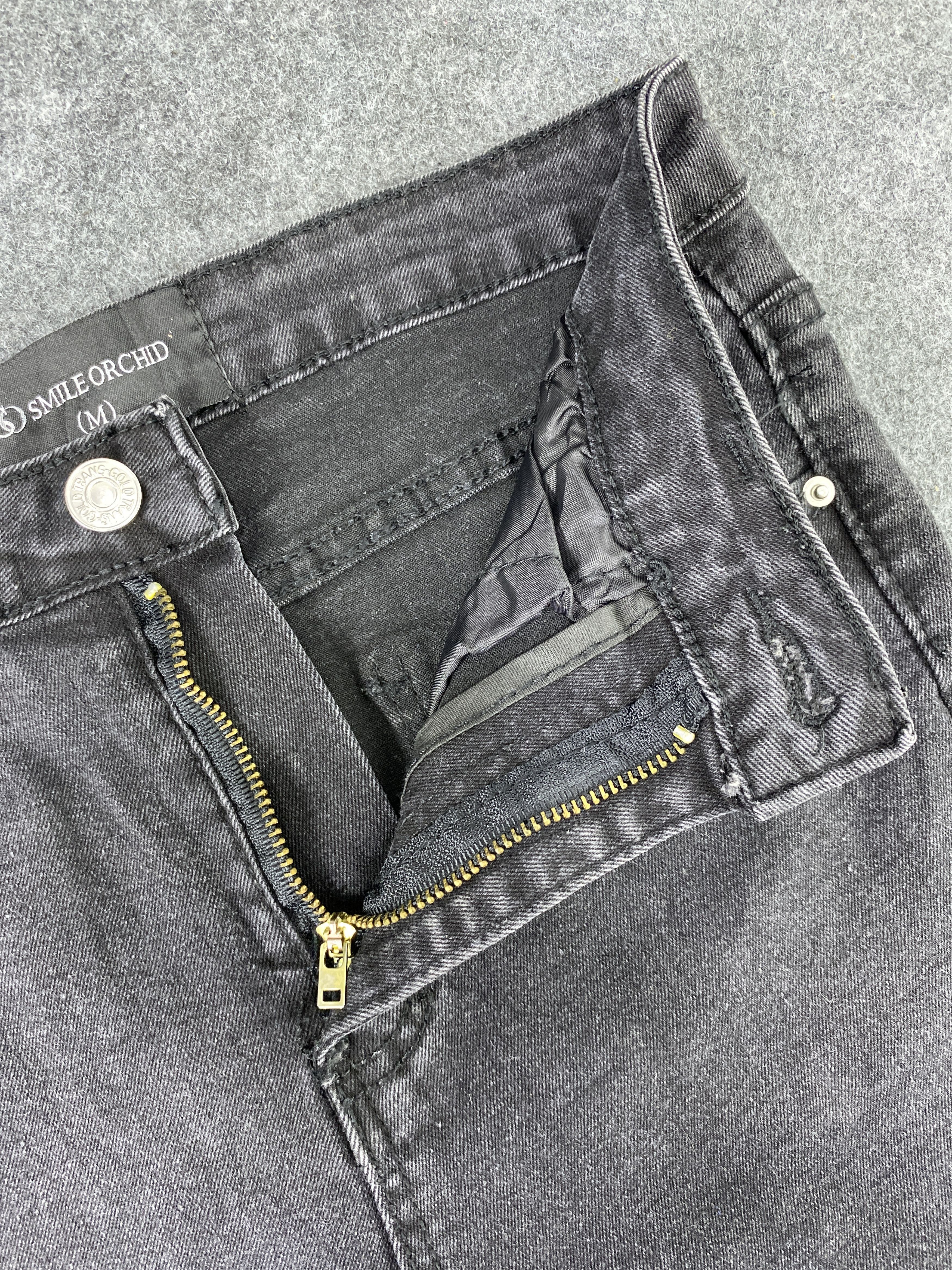 Japanese Brand Japanese Brand Smile Orchid Black Flare Jeans - J1063 Size 25" / US 0 / IT 36 - 7 Thumbnail