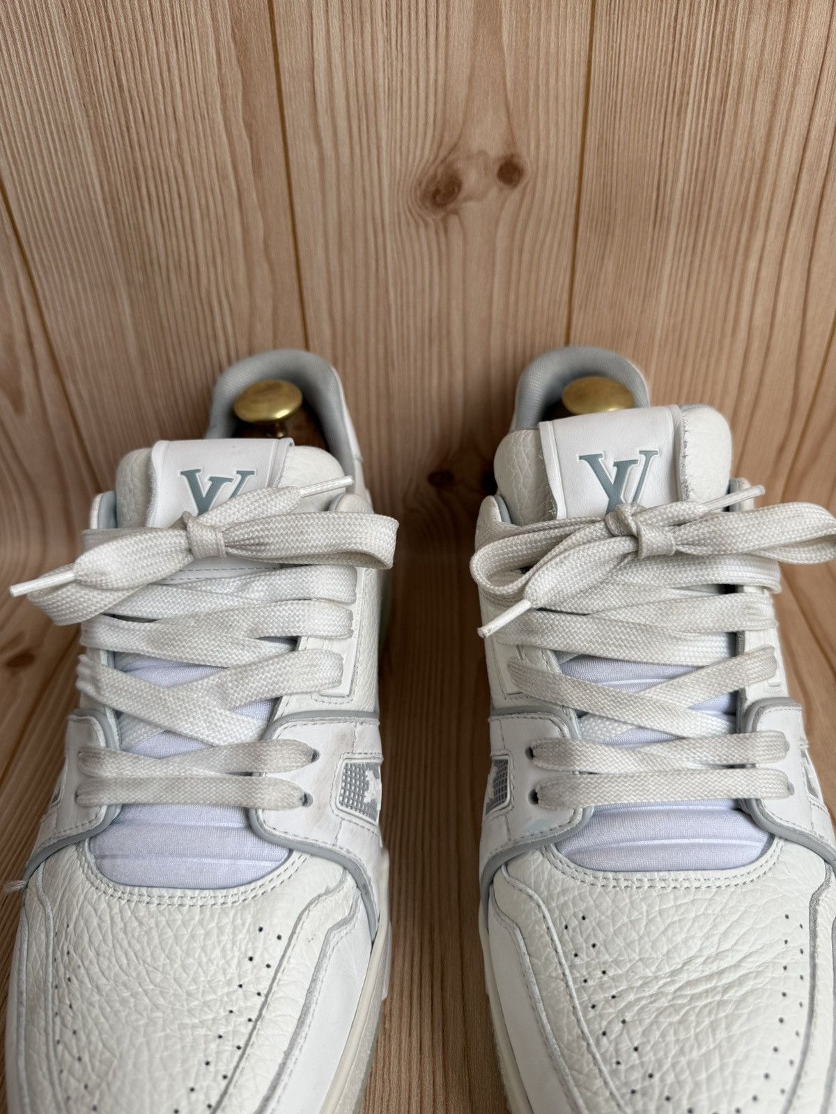 Louis Vuitton White/gray trainers Size US 7 / EU 40 - 6 Thumbnail