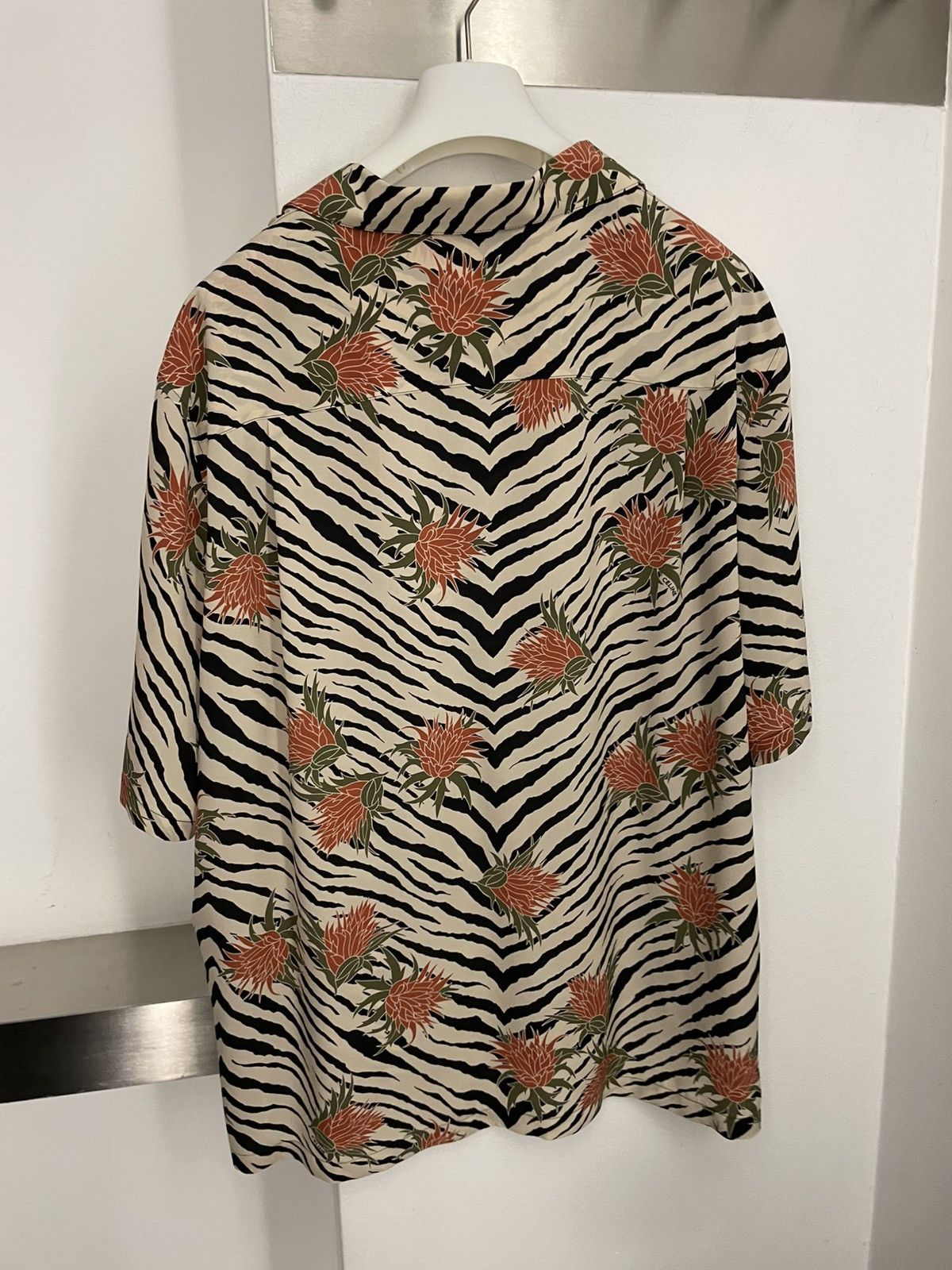Celine hawaiian shirt in printed crêpe de chine Size US XL / EU 56 / 4 - 3 Thumbnail