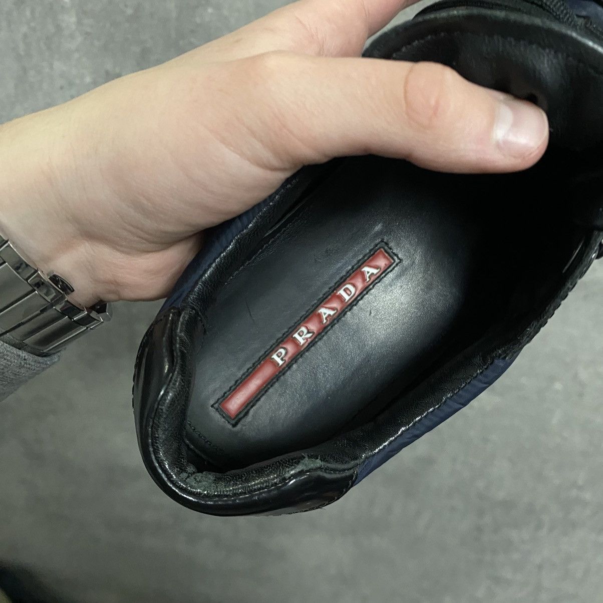 Prada Archive Y2K Vintage Prada shoes trainers slip on sneakers Size US 6 / EU 39 - 14 Thumbnail