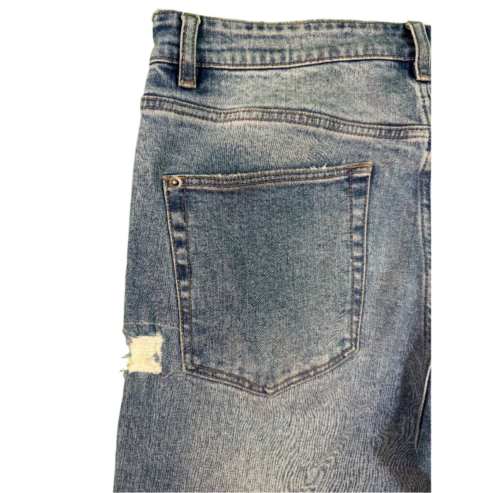 Ksubi Ksubi Light Wash Ripped Blue Jeans Size US 32 / EU 48 - 6 Thumbnail