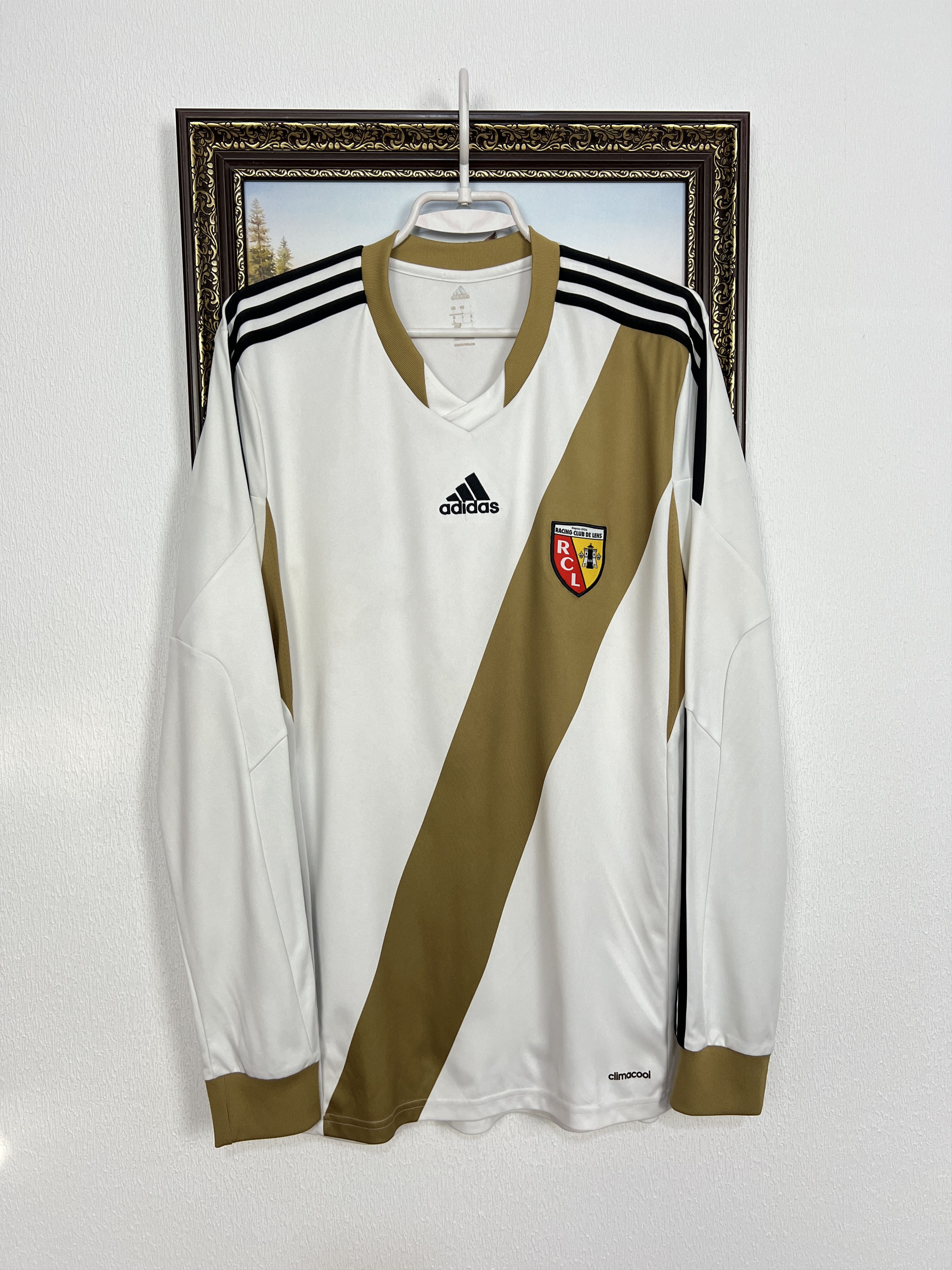 Adidas Lens Away football shirt Soccer Jersey Long Sleeve Trikot Size US L / EU 52-54 / 3 - 1 Thumbnail