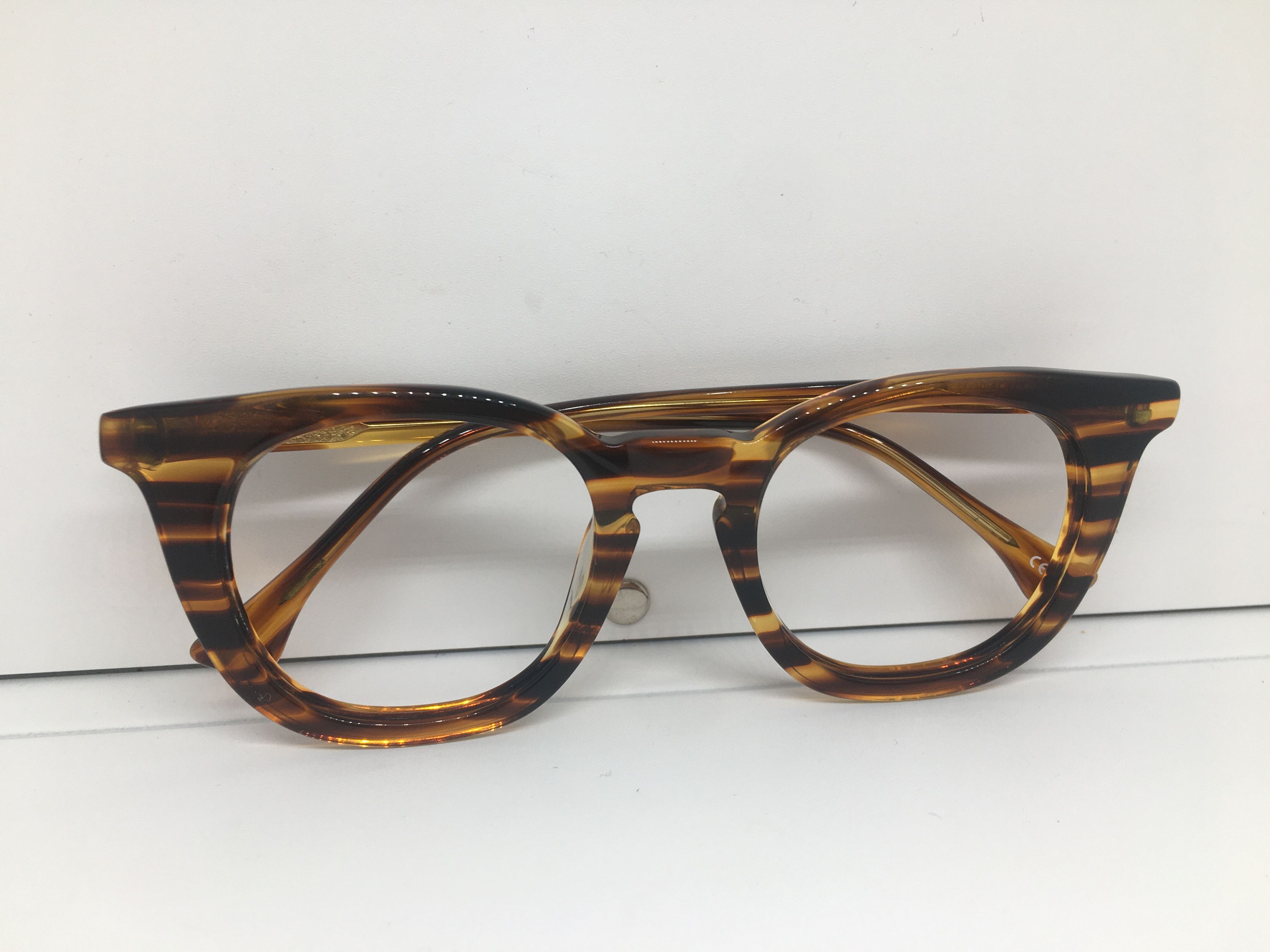 Other Brown Acetate Keyhole Bridge Eyeglasses Frame Size ONE SIZE - 7 Thumbnail