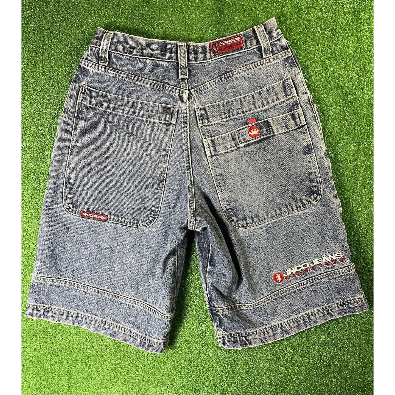 JNCO Vintage Y2K JNCO Pipe Wed Leg Medium 30 Denim Jean Shorts Size US 30 / EU 46 - 5 Thumbnail