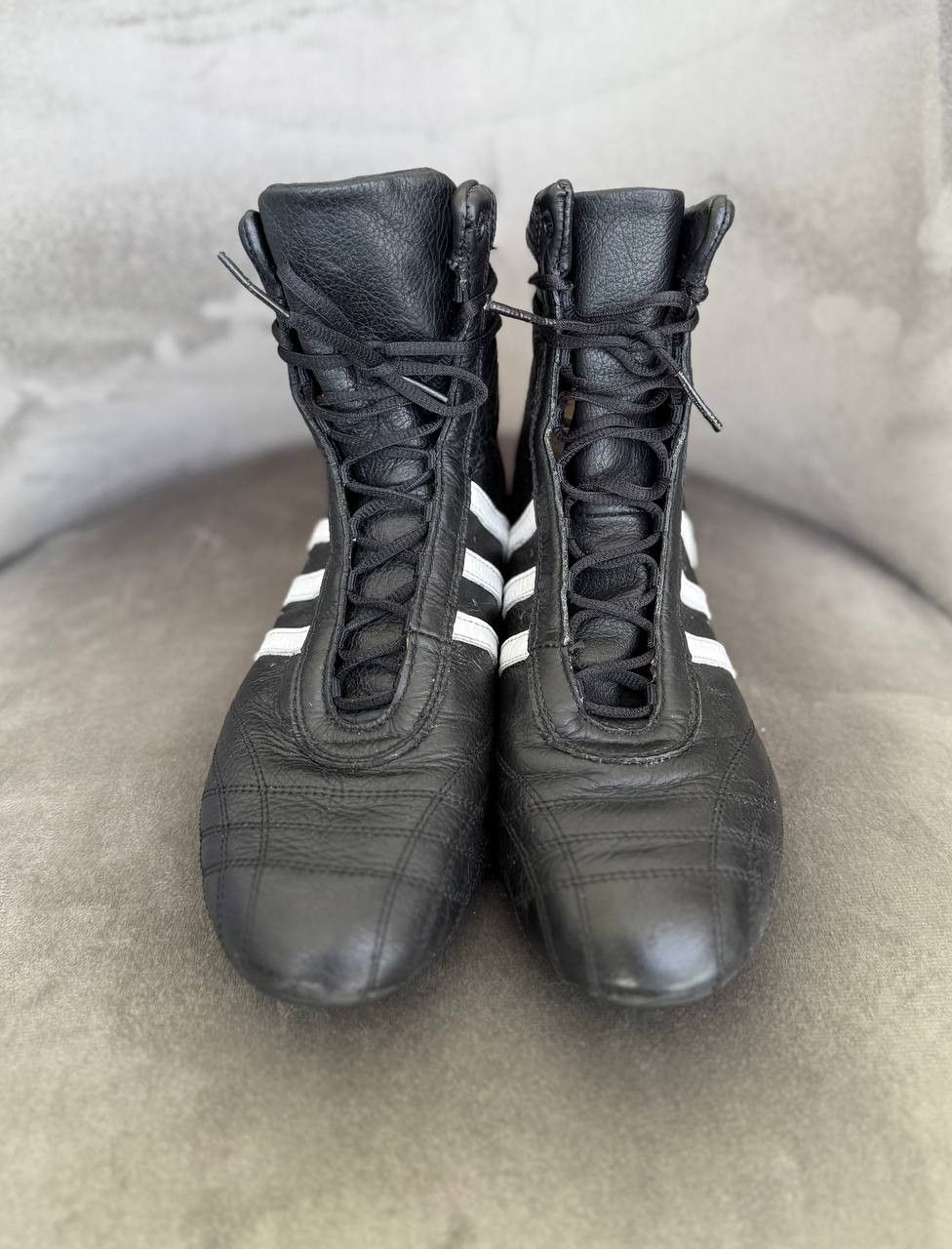 Adidas Adidas Prajna 05/03 Leather Vintage Boxing wrestling Boots Size US 6.5 / IT 36.5 - 7 Thumbnail