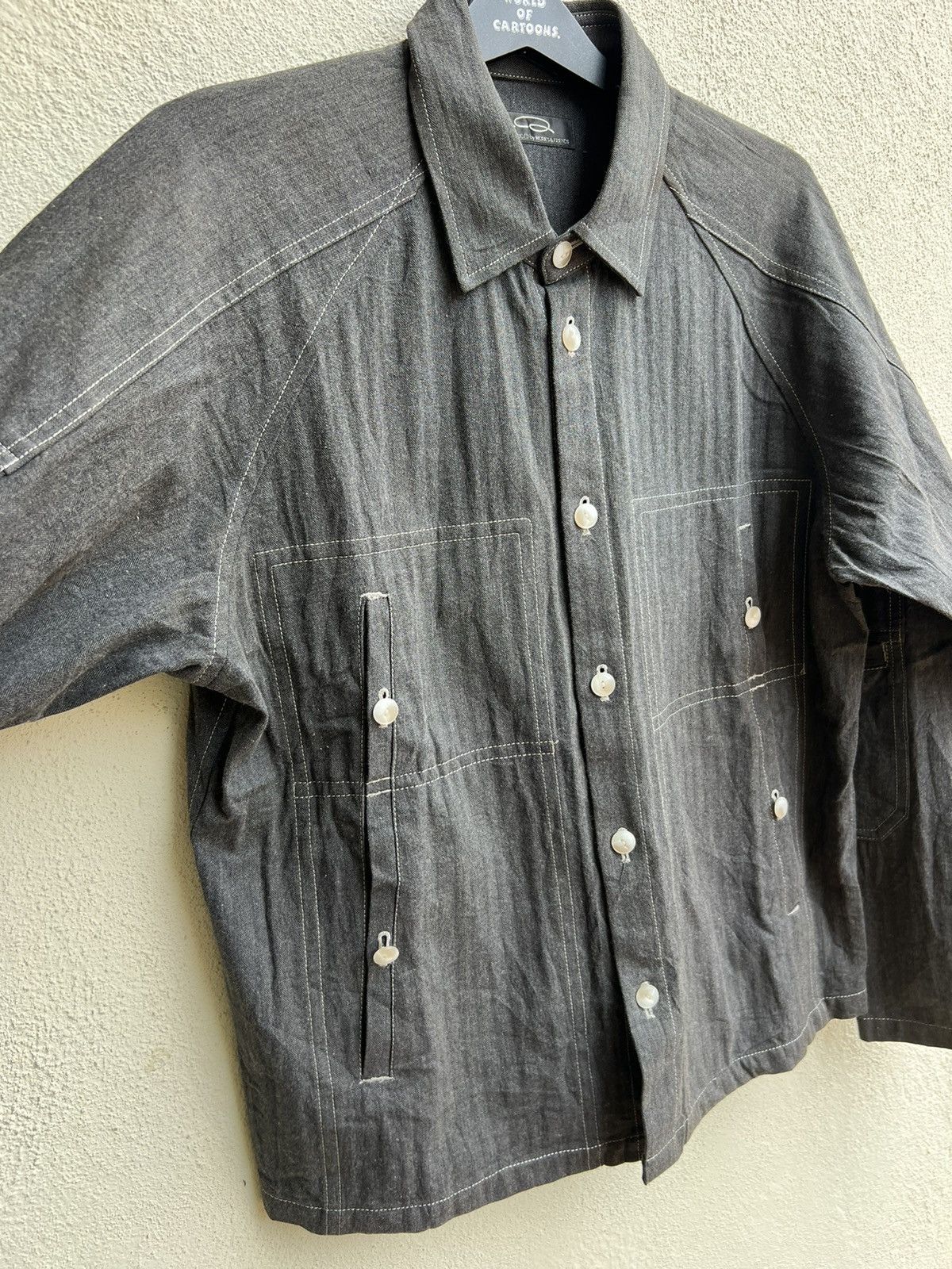 Y's for Men × Yohji Yamamoto Archive Yohji Yamamoto LQ HBT Salt & Pepper Tactical Jacket Size US L / EU 52-54 / 3 - 12 Thumbnail