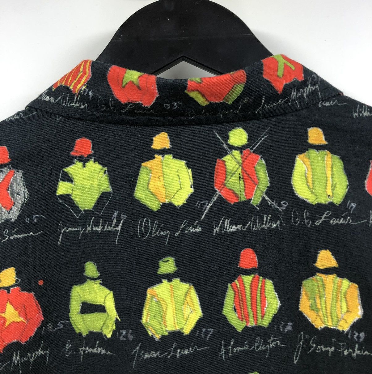DENIM TEARS Denim Tears FW24 Watercolor Jockey Black Button Up Shirt M Size US M / EU 48-50 / 2 - 7 Thumbnail