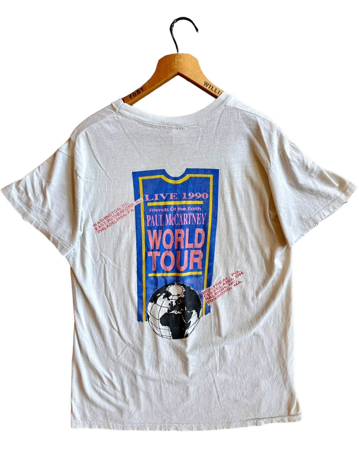 Band Tees × Hanes × Vintage 1990 Paul McCartney “Friends of the Earth” World Tour Tee Size US XL / EU 56 / 4 - 3 Thumbnail