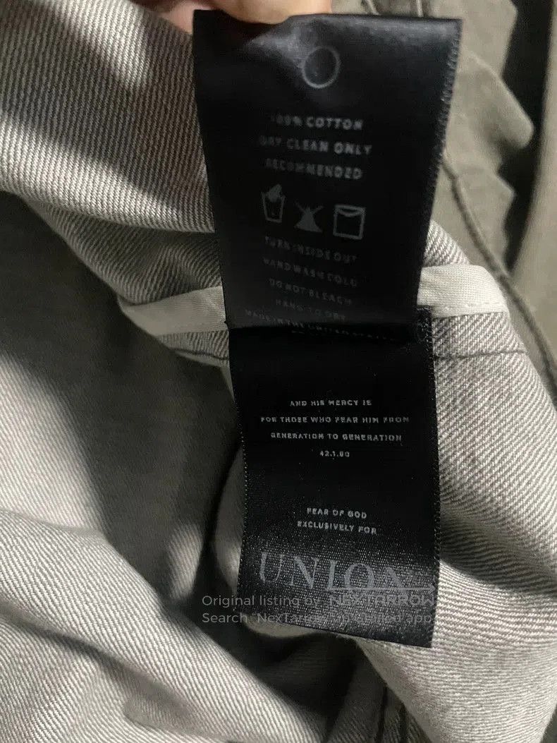 Fear of God Fear of God x Union Raglan Denim Jacket. Size US S / EU 44-46 / 1 - 7 Thumbnail