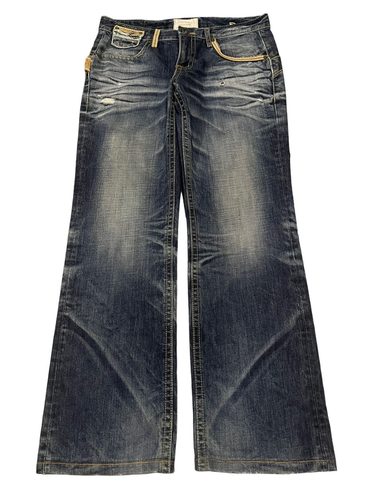 Vintage Japanese Brand Lolita Faded Wash Style Baggy Jeans