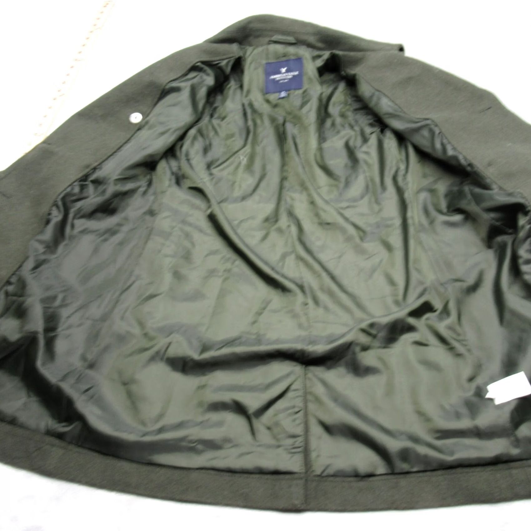 American Eagle Outfitters American Eagle Coat Wool Blend Double Breast Insulated Jacket Women Small Green Size S / US 4 / IT 40 - 5 Thumbnail