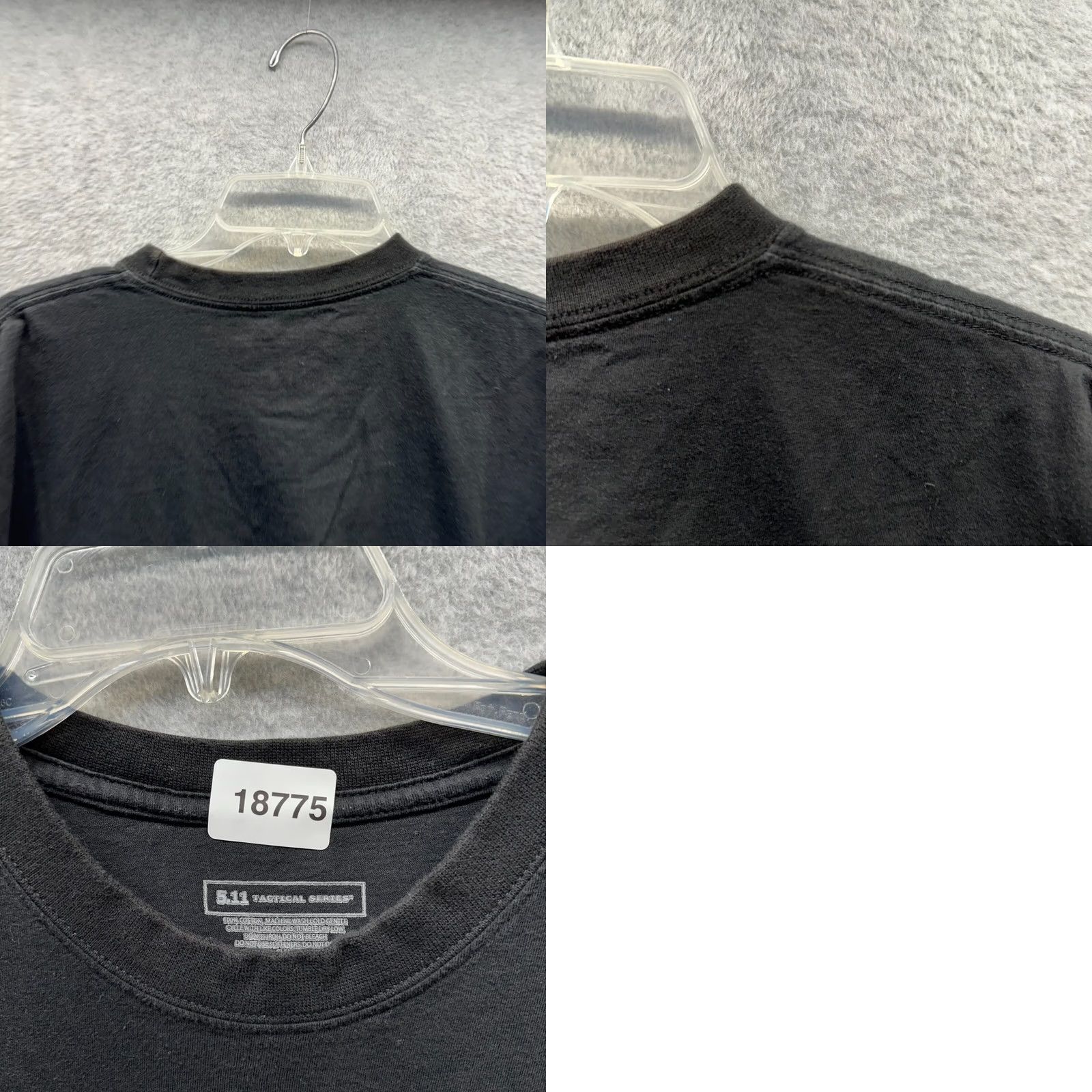 Vintage 5.11 Tactical Shirt XL Black Cotton Crew Neck Short Sleeve T-Shirt Mens Basic USA 1A Size US XL / EU 56 / 4 - 8 Thumbnail