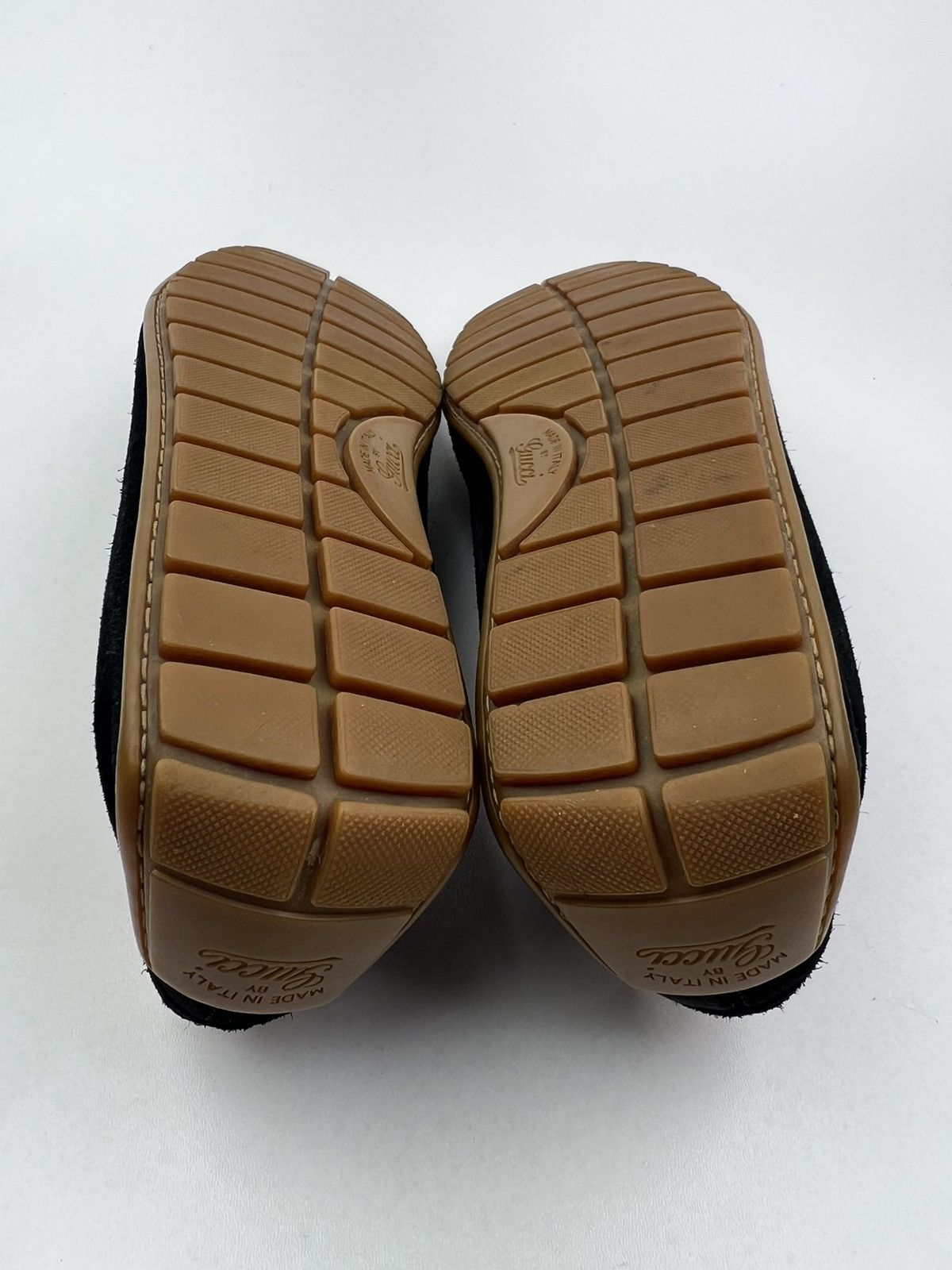 Gucci GUCCI Suede Driving Moccasins GG Logo Size US 12 / EU 45 - 12 Thumbnail