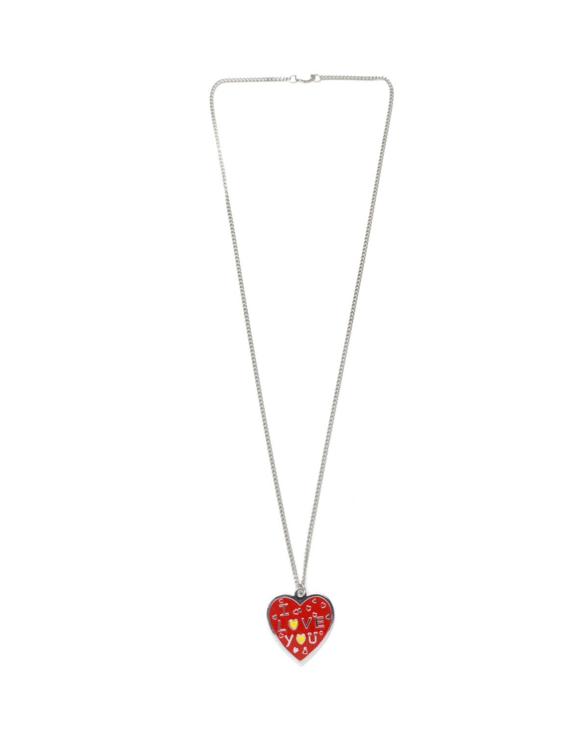 Vintage 2000S JAPANESE MADE HEART SHAPED “I LOVE YOU” NECKLACE Size ONE SIZE - 2 Thumbnail