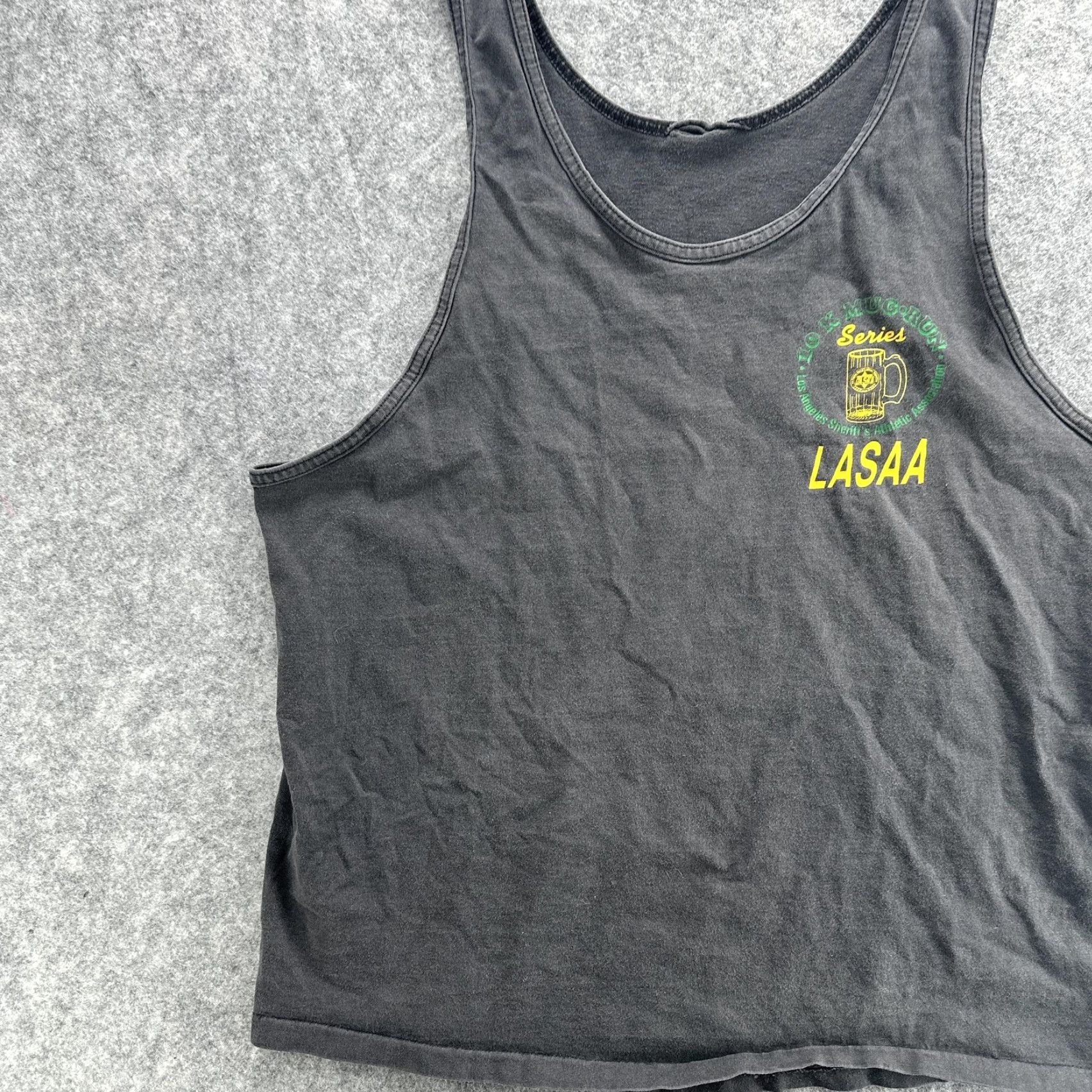 Other VINTAGE LASAA 10K Mug Run Series Tank Shirt Mens Large Black Sleeveless Graphic Print Beer Sports Mens Size US L / EU 52-54 / 3 - 4 Thumbnail