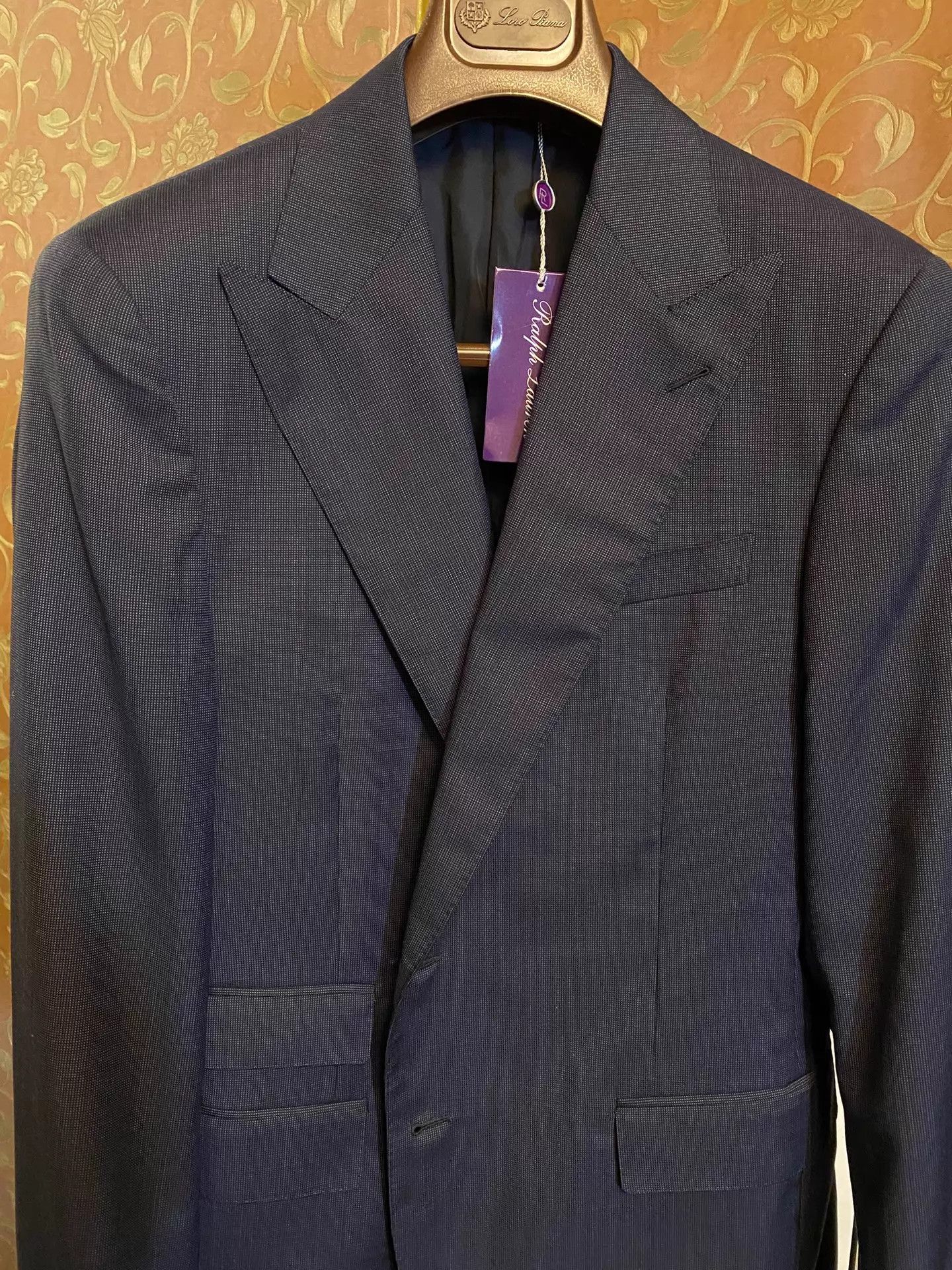 Ralph Lauren RL Purple Label Peak Lapel Wool-Cashmere Suit 40 Size 40R - 2 Thumbnail