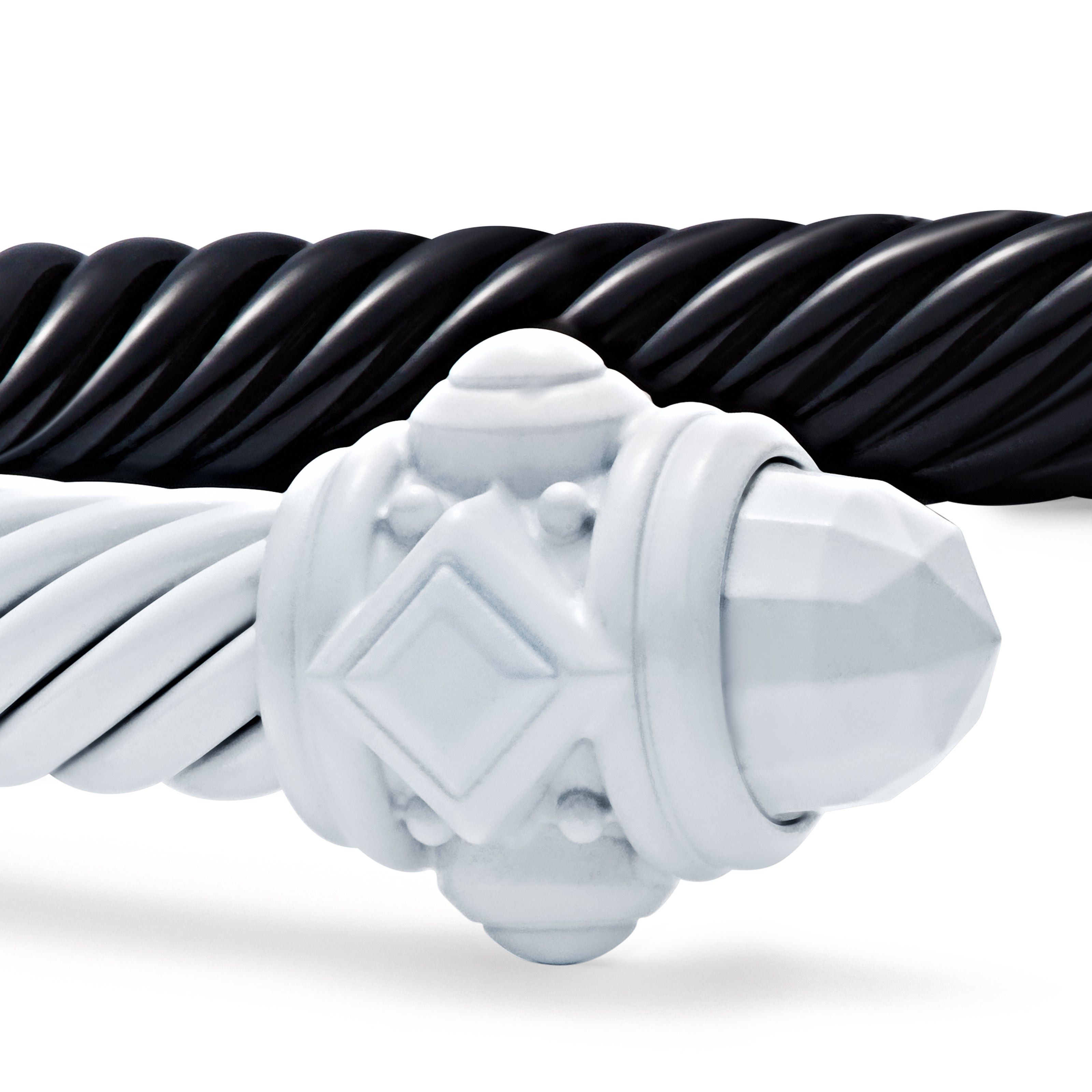 David Yurman o1w1db10526 B12543 Size:M/Bracelet in Silver/Black Size ONE SIZE - 4 Thumbnail