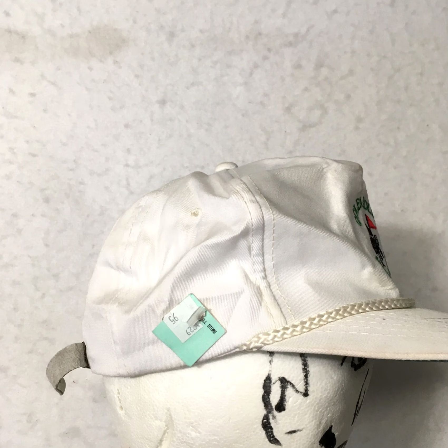 Vintage VINTAGE 90s GOLFAHOLICS ANONYMOUS CAP HAT Mens White adjustable Size ONE SIZE - 4 Thumbnail