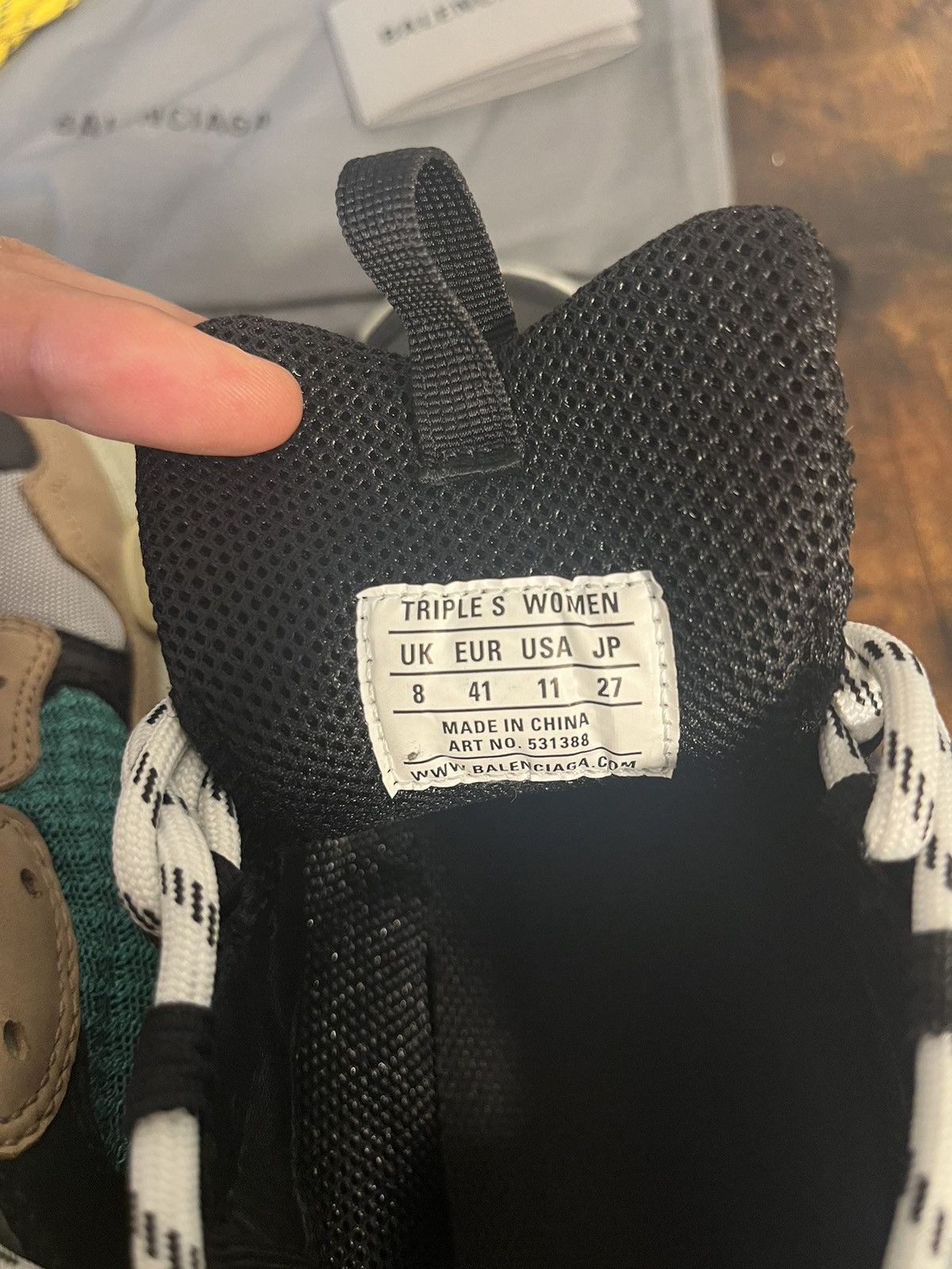 Balenciaga × Designer Balenciaga Triple S Predistressed 2018 (Real Leather) Size US 8 / IT 38 - 7 Thumbnail