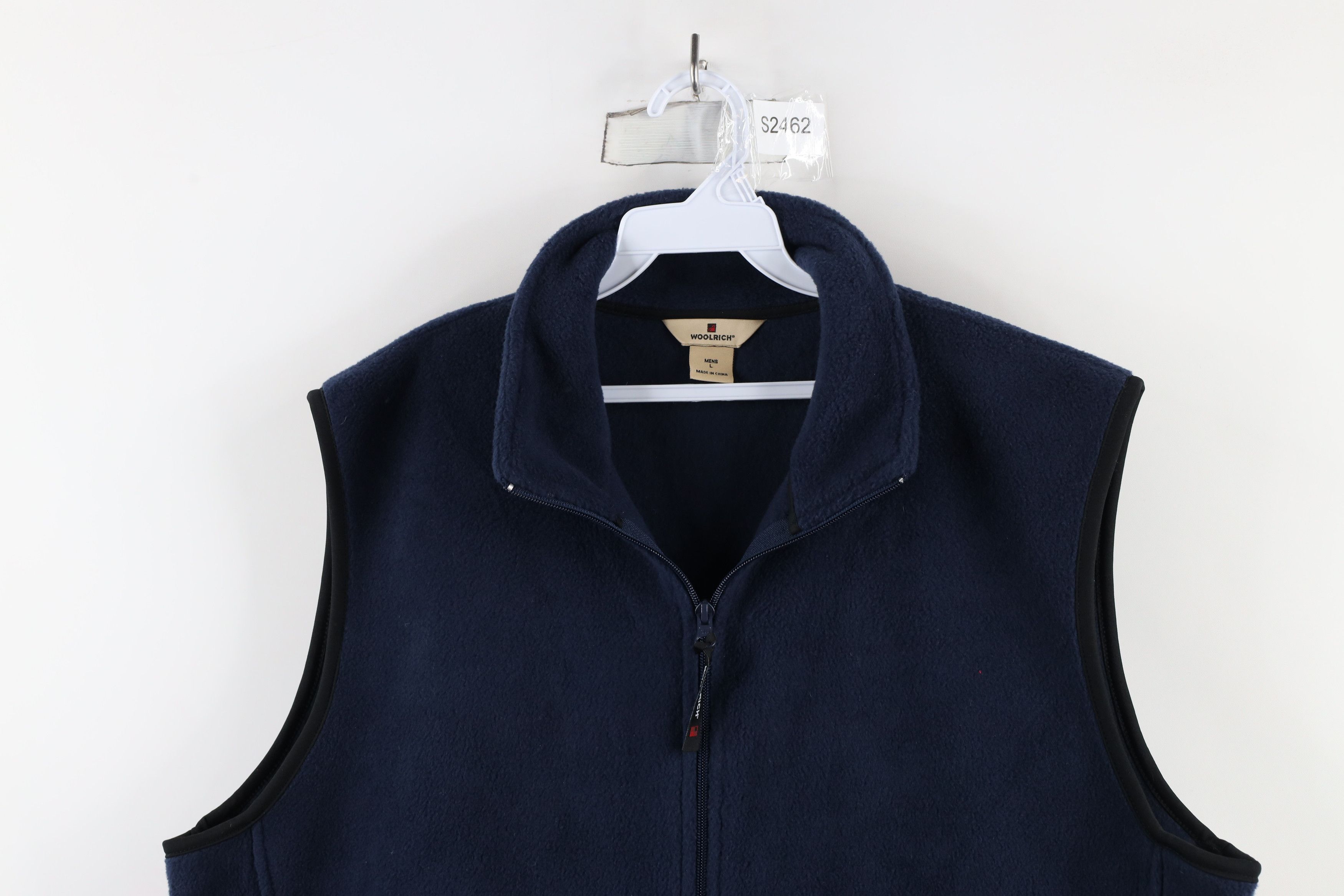 Vintage × Woolrich Woolen Mills Vintage Woolrich Blank Full Zip Fleece Vest Jacket Navy Blue Size US L / EU 52-54 / 3 - 2 Thumbnail