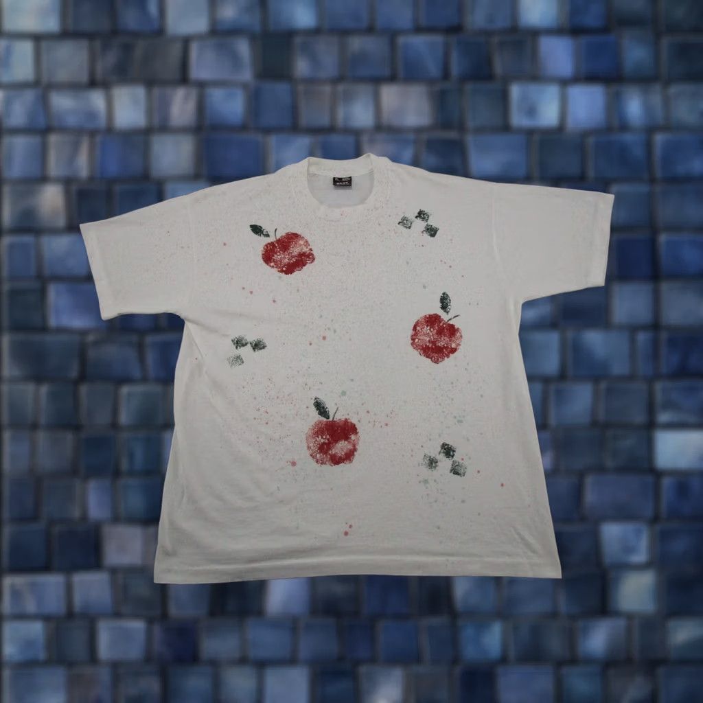 Fruit Of The Loom Vintage Fruit of the Loom Stitch T-Shirt Adult XL White 90s 1990s Mens Shirt Size US XL / EU 56 / 4 - 1 Thumbnail
