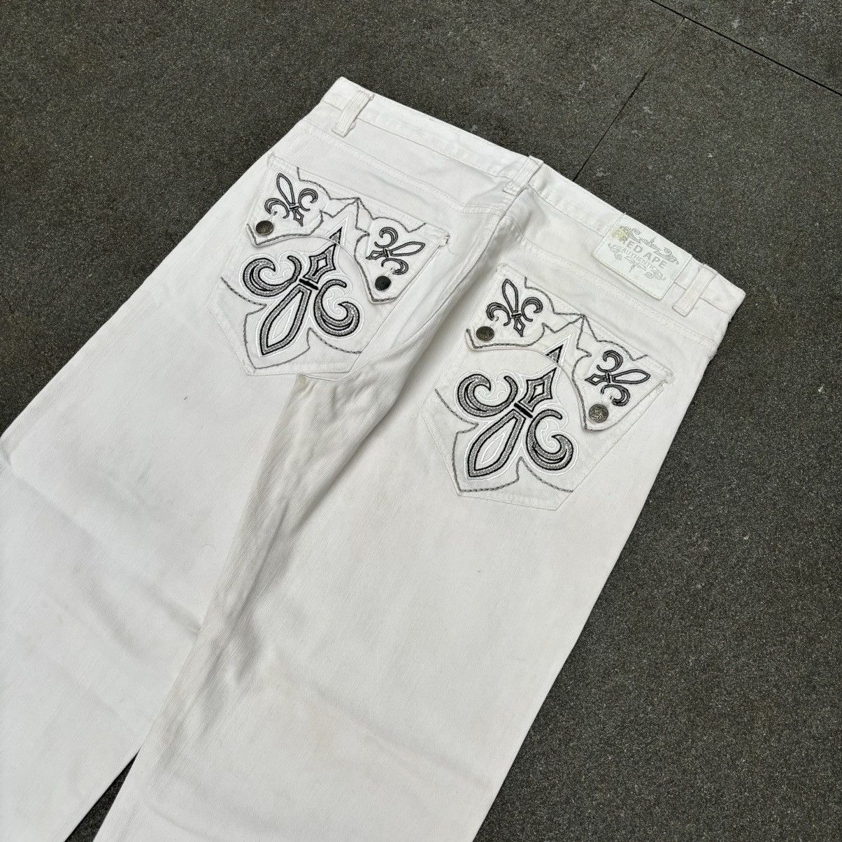 JNCO × Vintage Crazy Vintage Red Ape Baggy Jeans Size US 36 / EU 52 - 2 Thumbnail