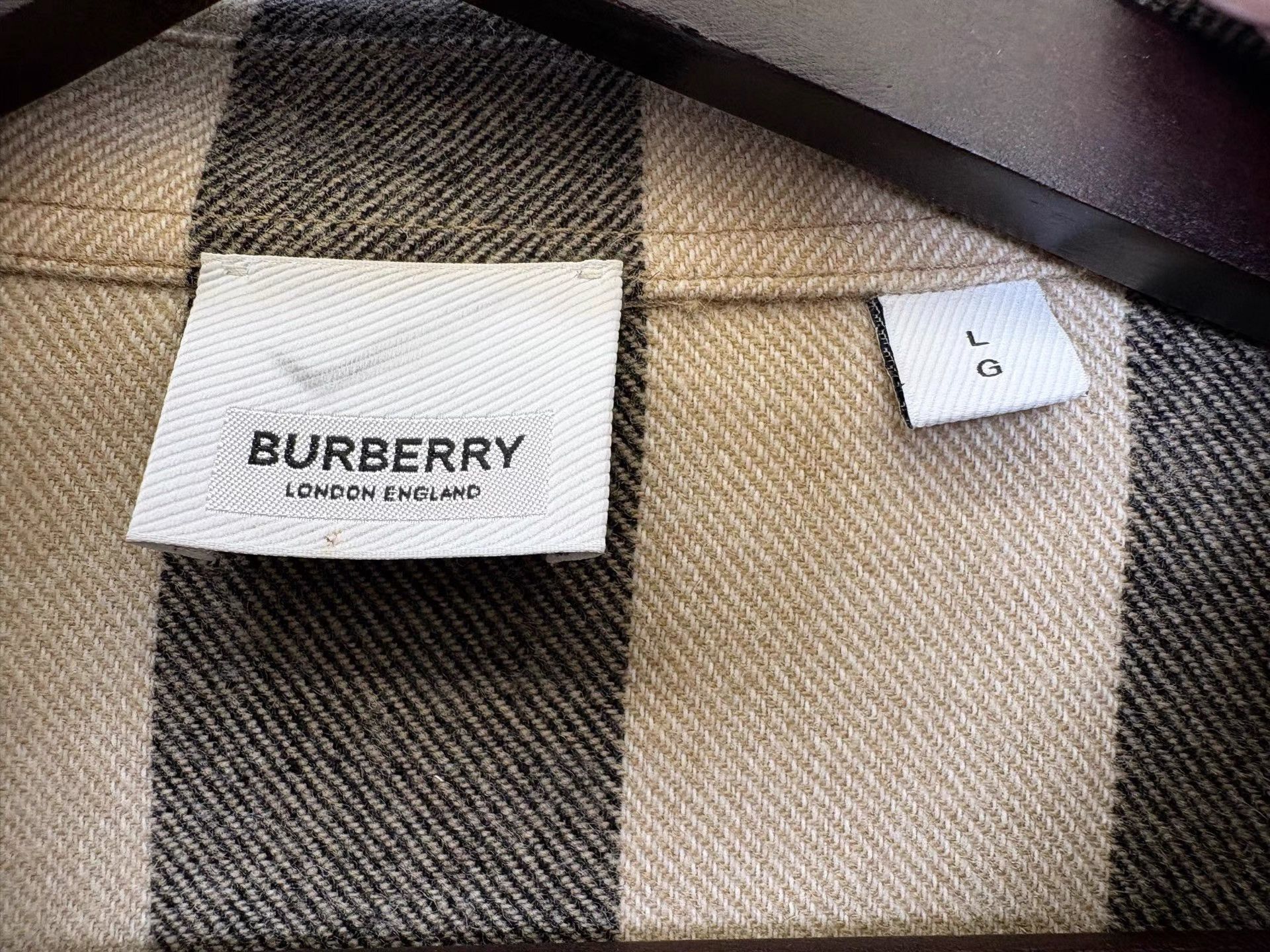 Burberry Burberry Khaki Check Lapel Shirt Jacket K36 Size US L / EU 52-54 / 3 - 3 Thumbnail