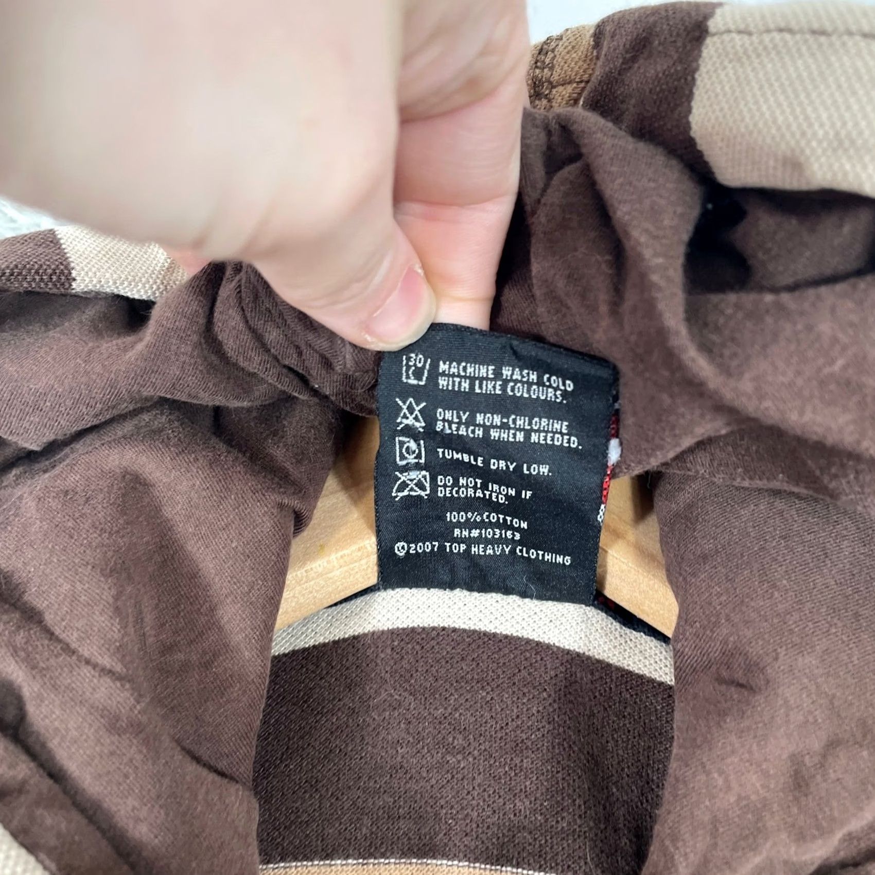 Vintage VINTAGE Top Heavy Y2K Hoodie Womens Medium Brown Striped Skater Grunge Full Zip Size M / US 6-8 / IT 42-44 - 5 Thumbnail
