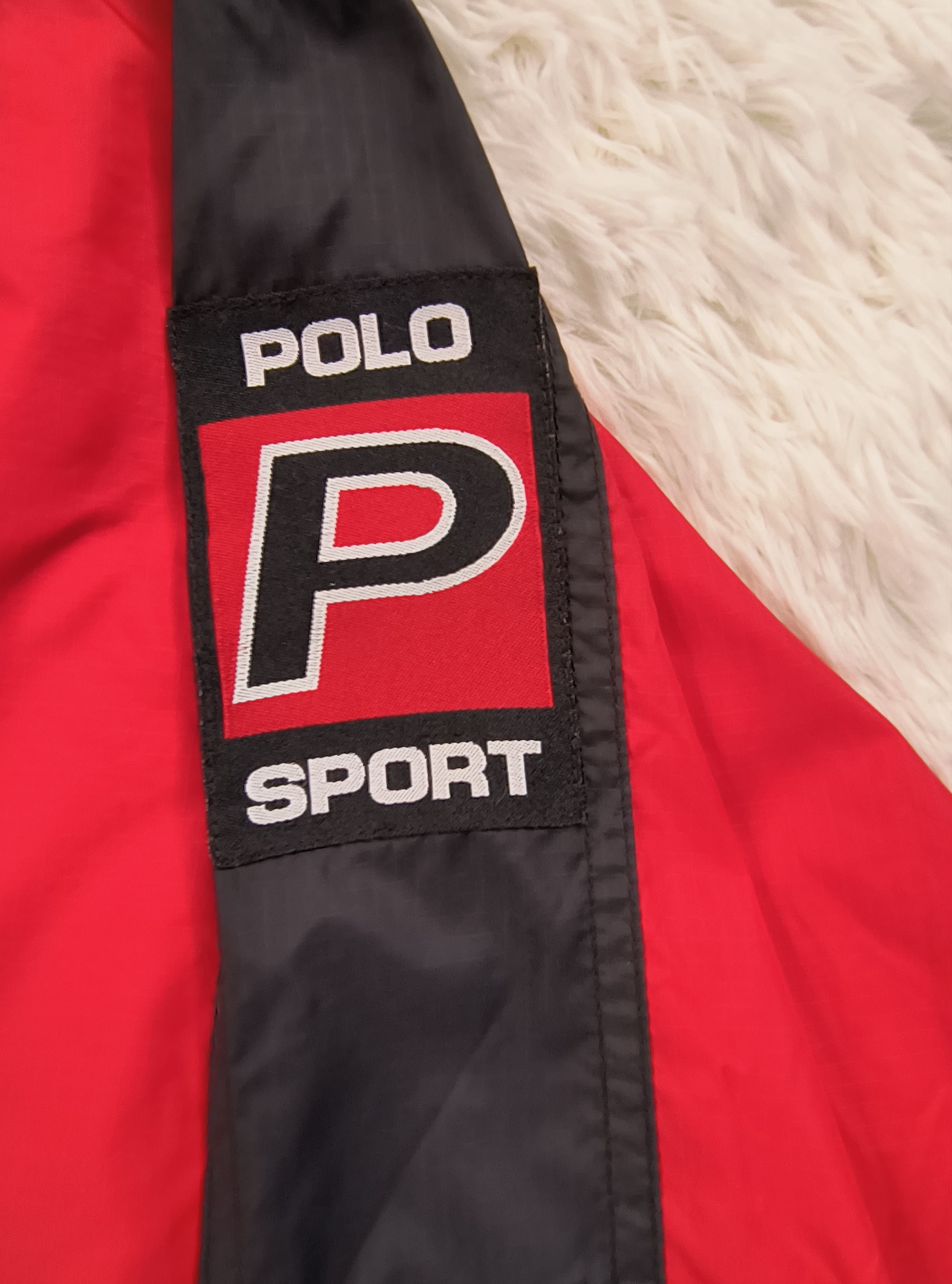 Polo Ralph Lauren Vintage Polo Sport Ralph Lauren big flag windbreaker jacket Size US L / EU 52-54 / 3 - 4 Thumbnail
